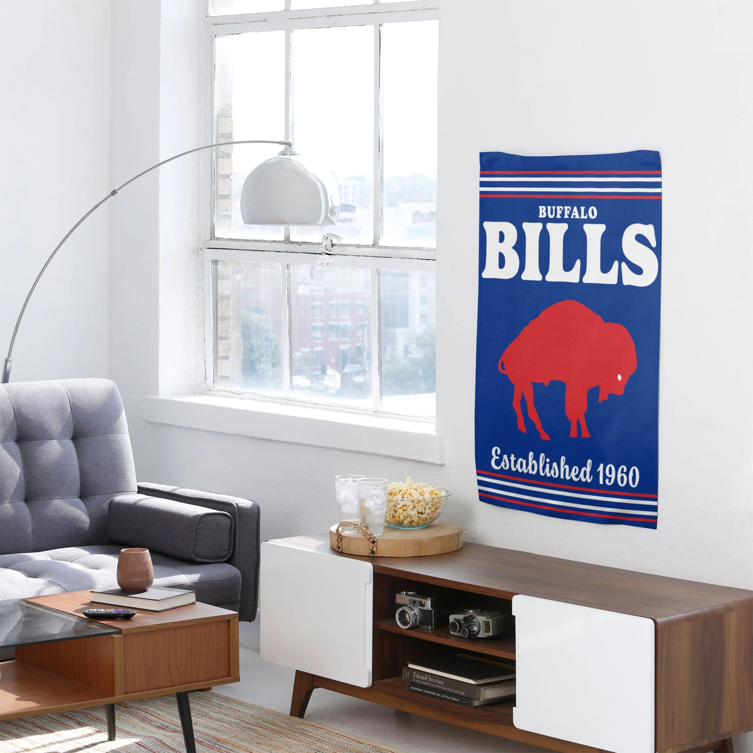 Buffalo Bills NFL Vertical Retro Flag - Image 4