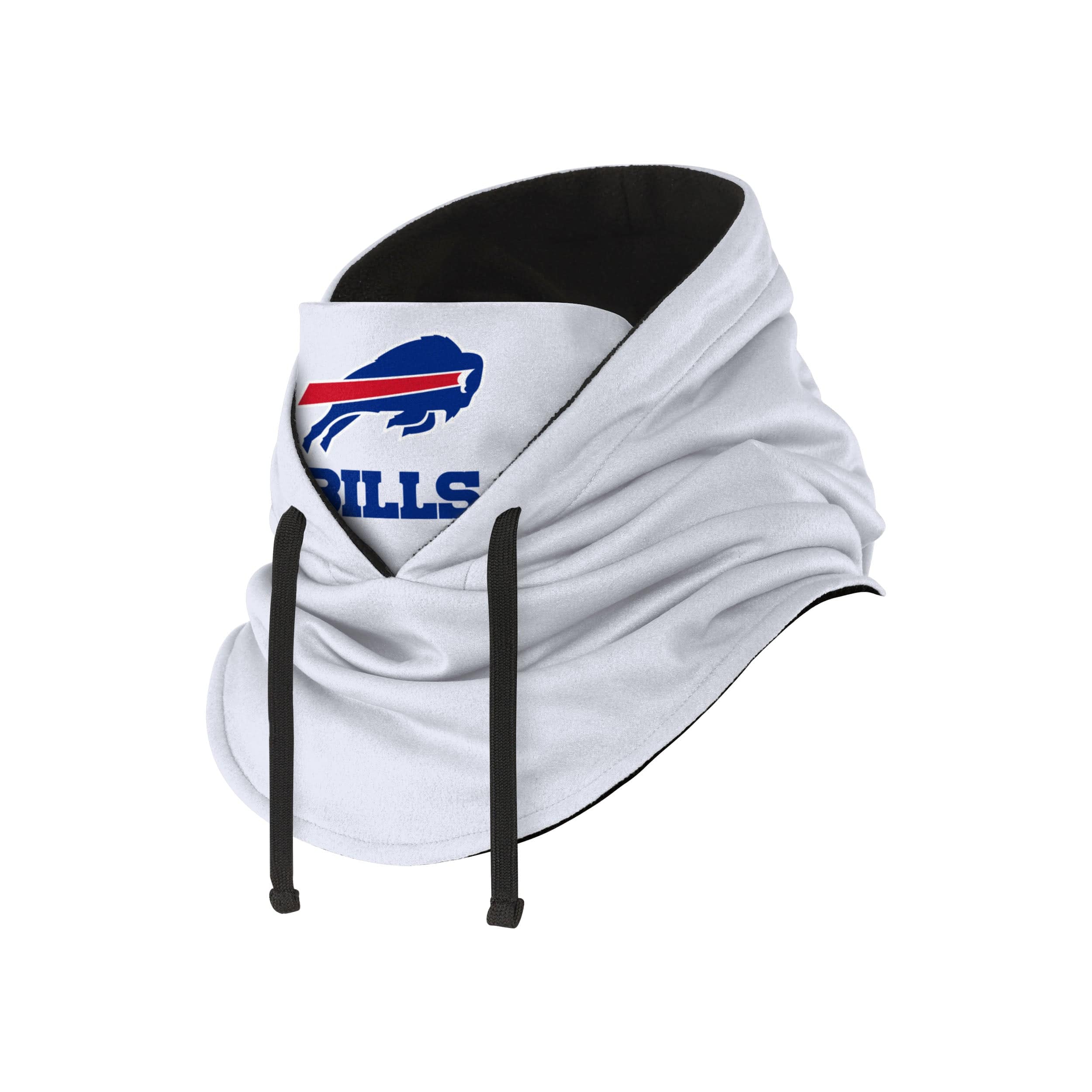 Buffalo Bills NFL White Drawstring Hooded Gaiter - Image 2