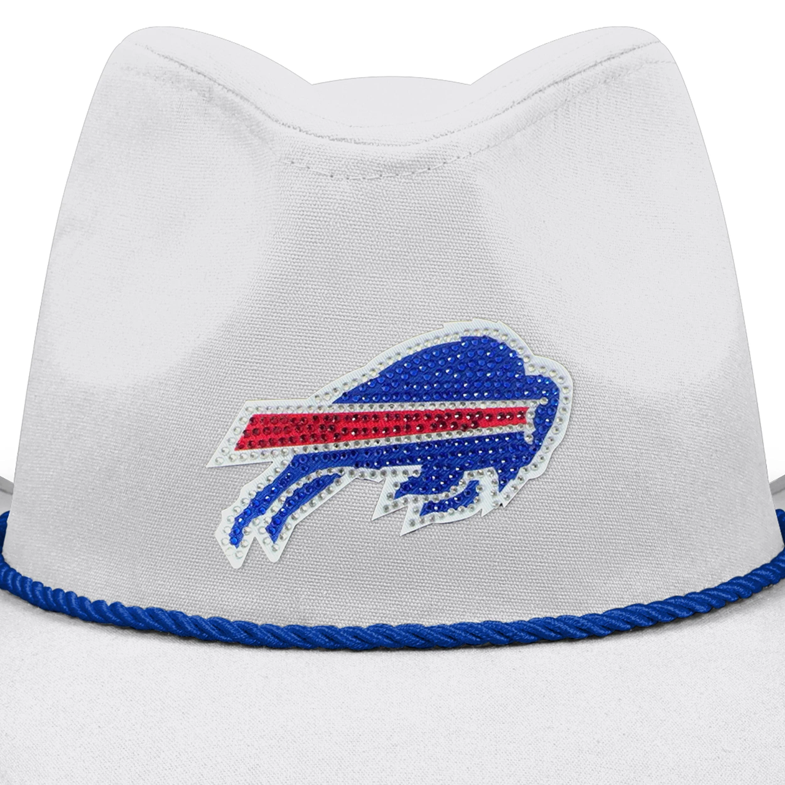 Buffalo Bills NFL White Rhinestone Logo Cowboy Hat - Image 2