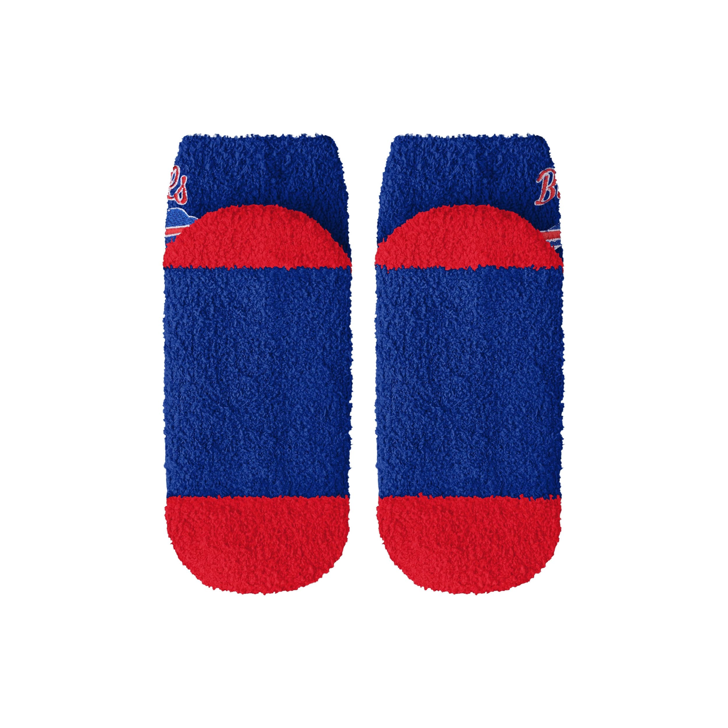 Buffalo Bills NFL Womens 2 Pack Script Logo Fuzzy Ankle Socks - Image 6