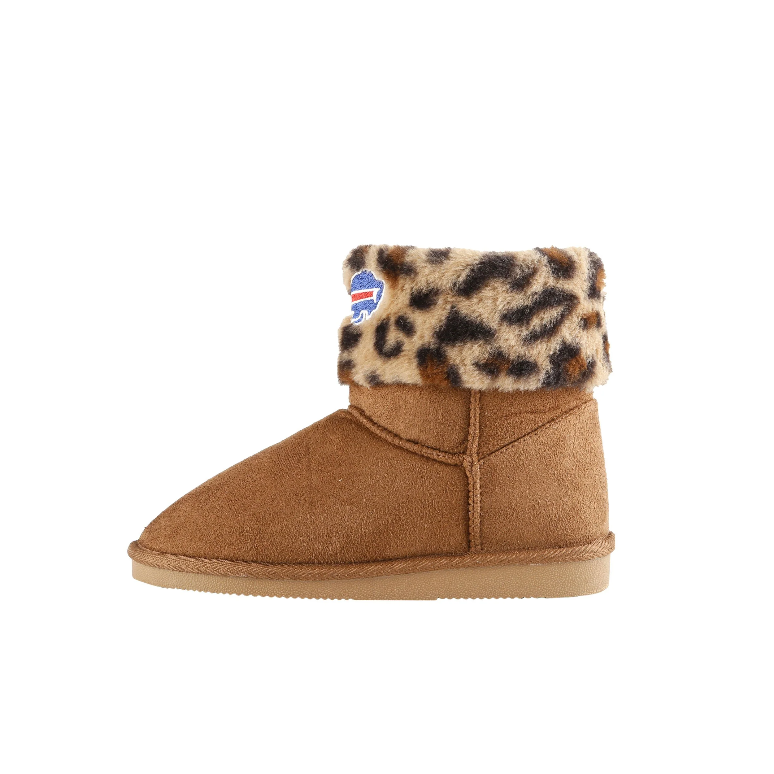 Buffalo Bills NFL Womens Cheetah Fur Boots - Image 3
