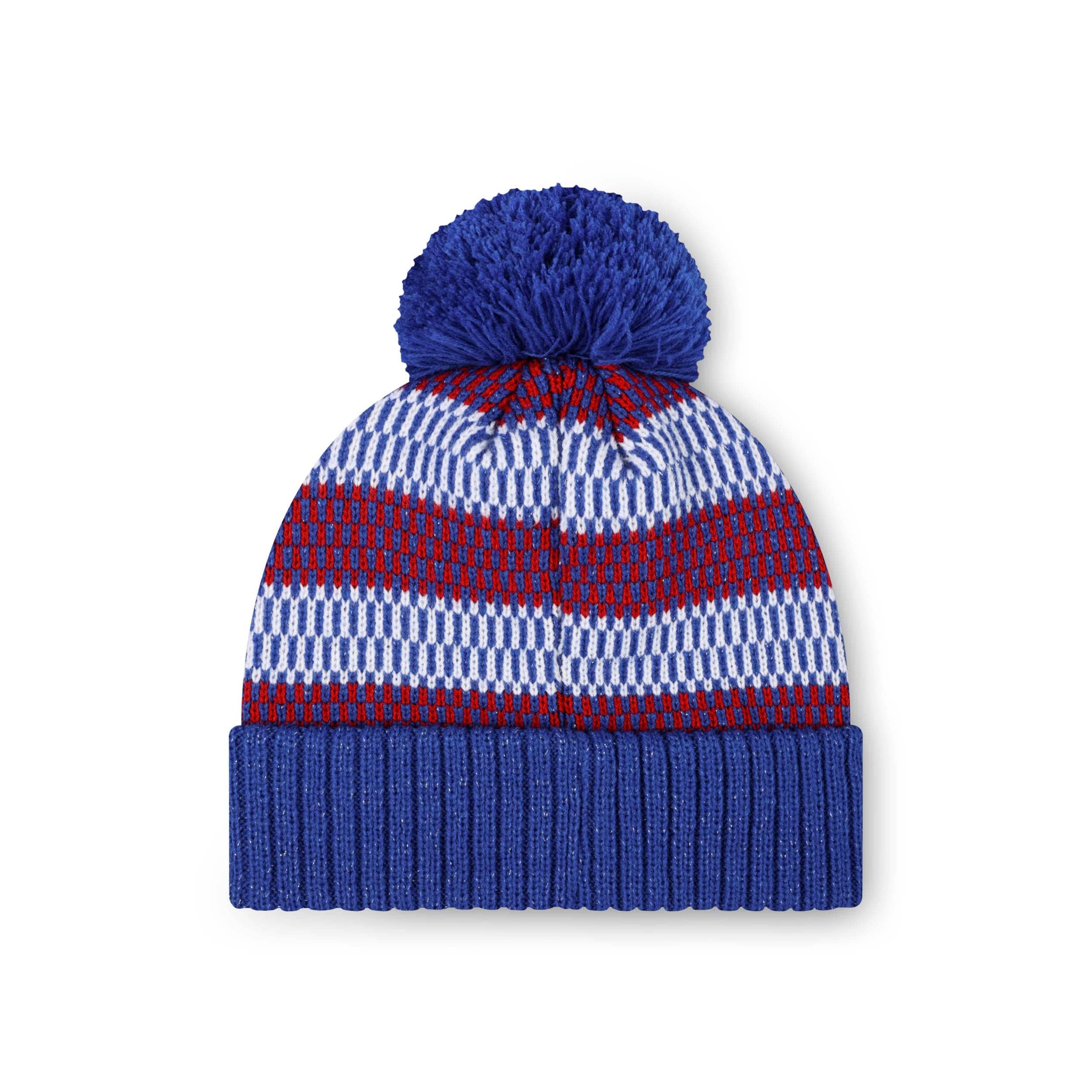 Buffalo Bills NFL Womens Cozy Knit Metallic Thread Pom Beanie - Image 2