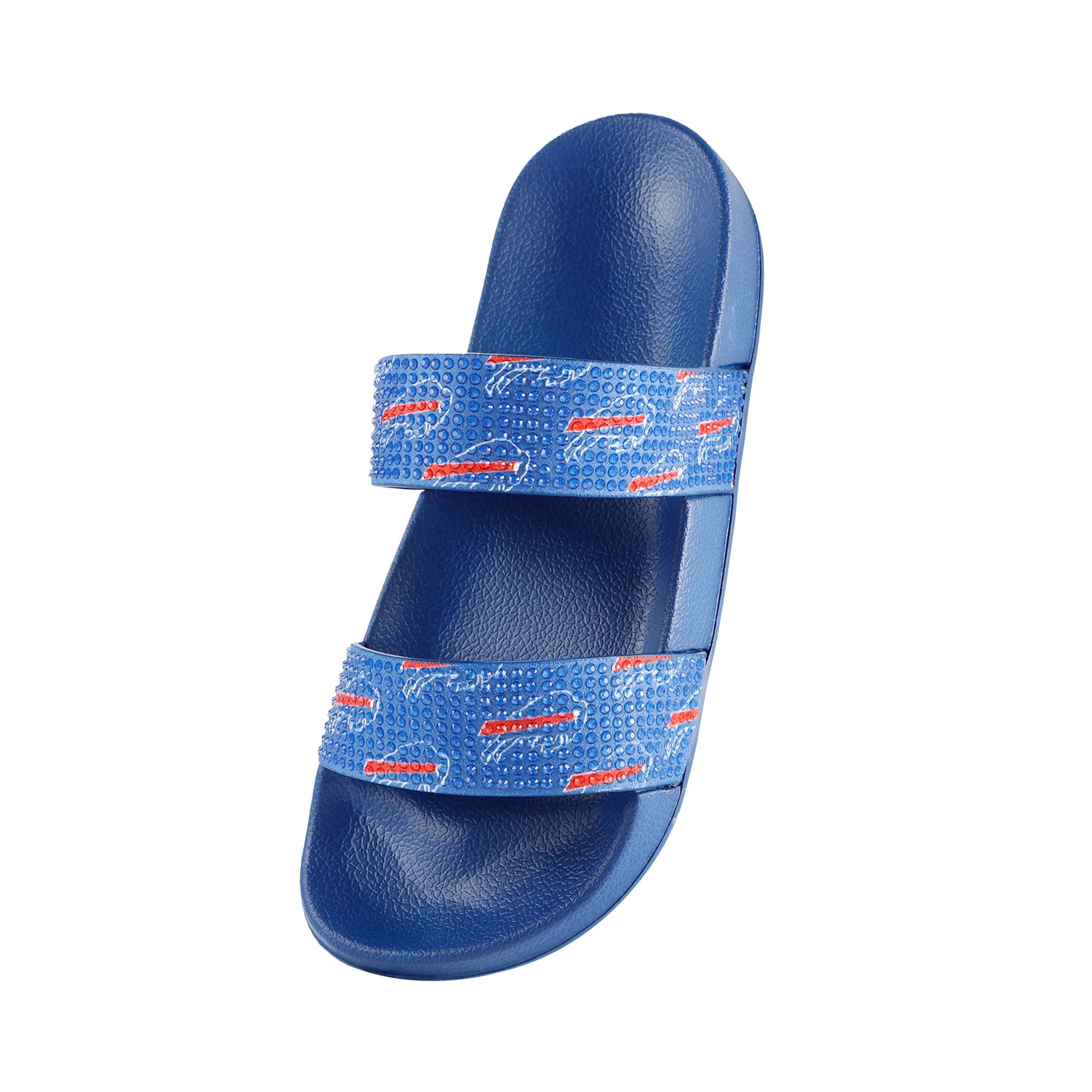 Buffalo Bills NFL Womens Double Strap Shimmer Sandal - Image 3
