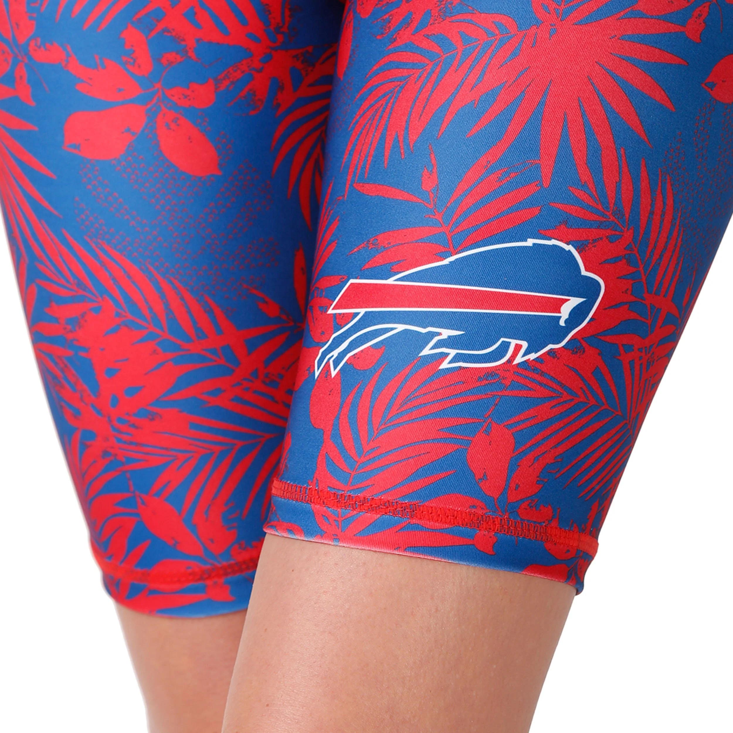 Buffalo Bills NFL Womens Floral Bike Shorts - Image 3