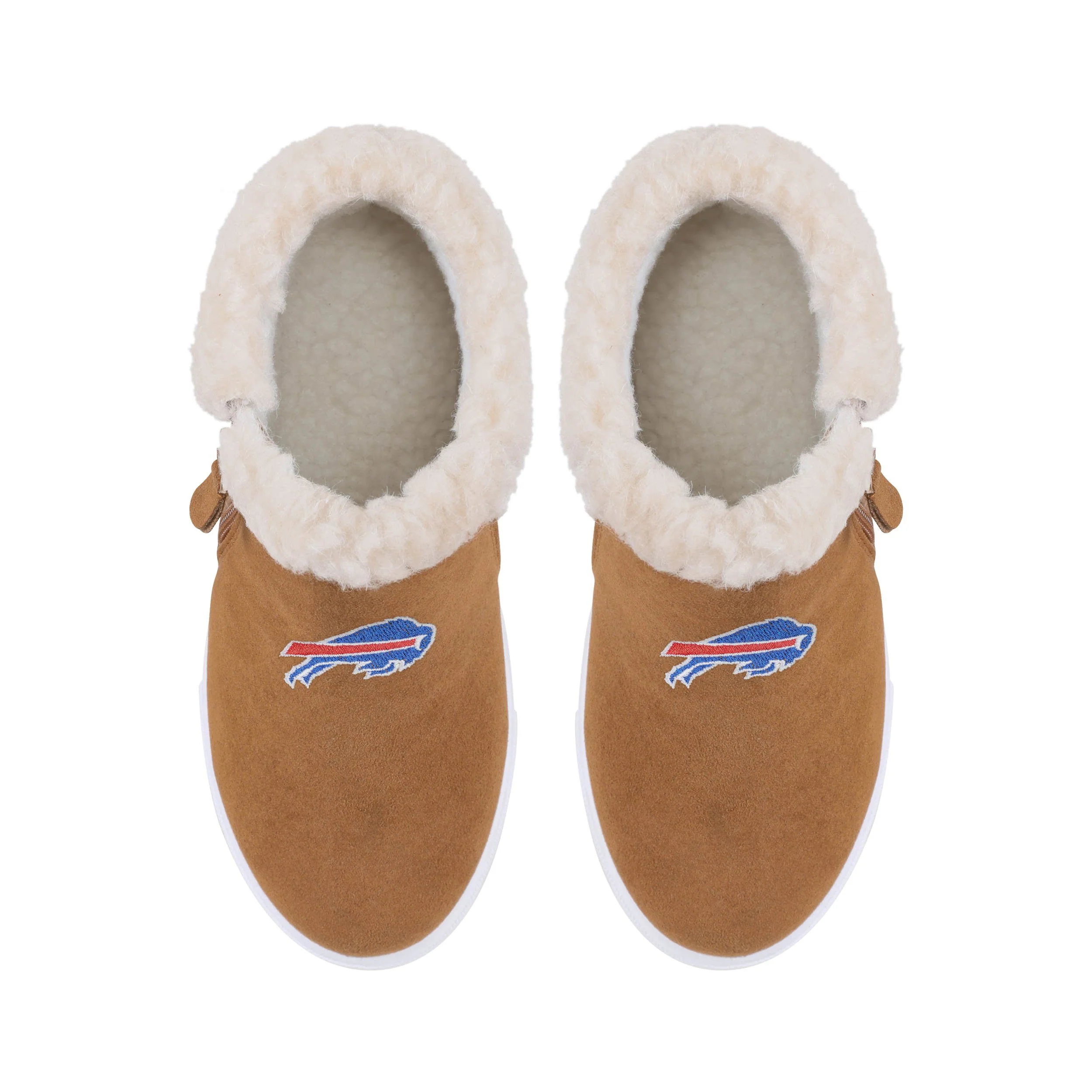 Buffalo Bills NFL Womens Fuzzy Brim Zipper Boot - Image 4