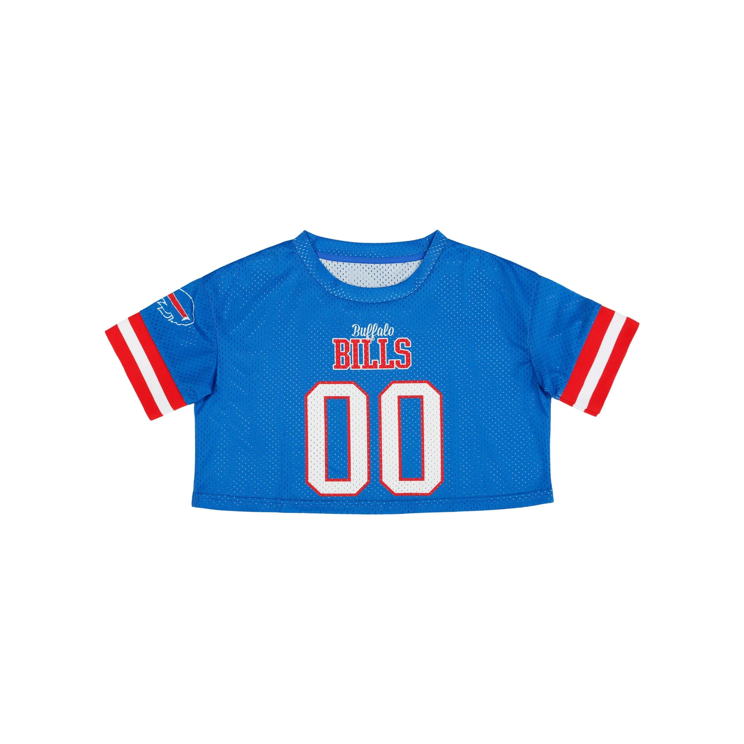 Buffalo Bills NFL Womens Gameday Mesh Crop Top - Image 3