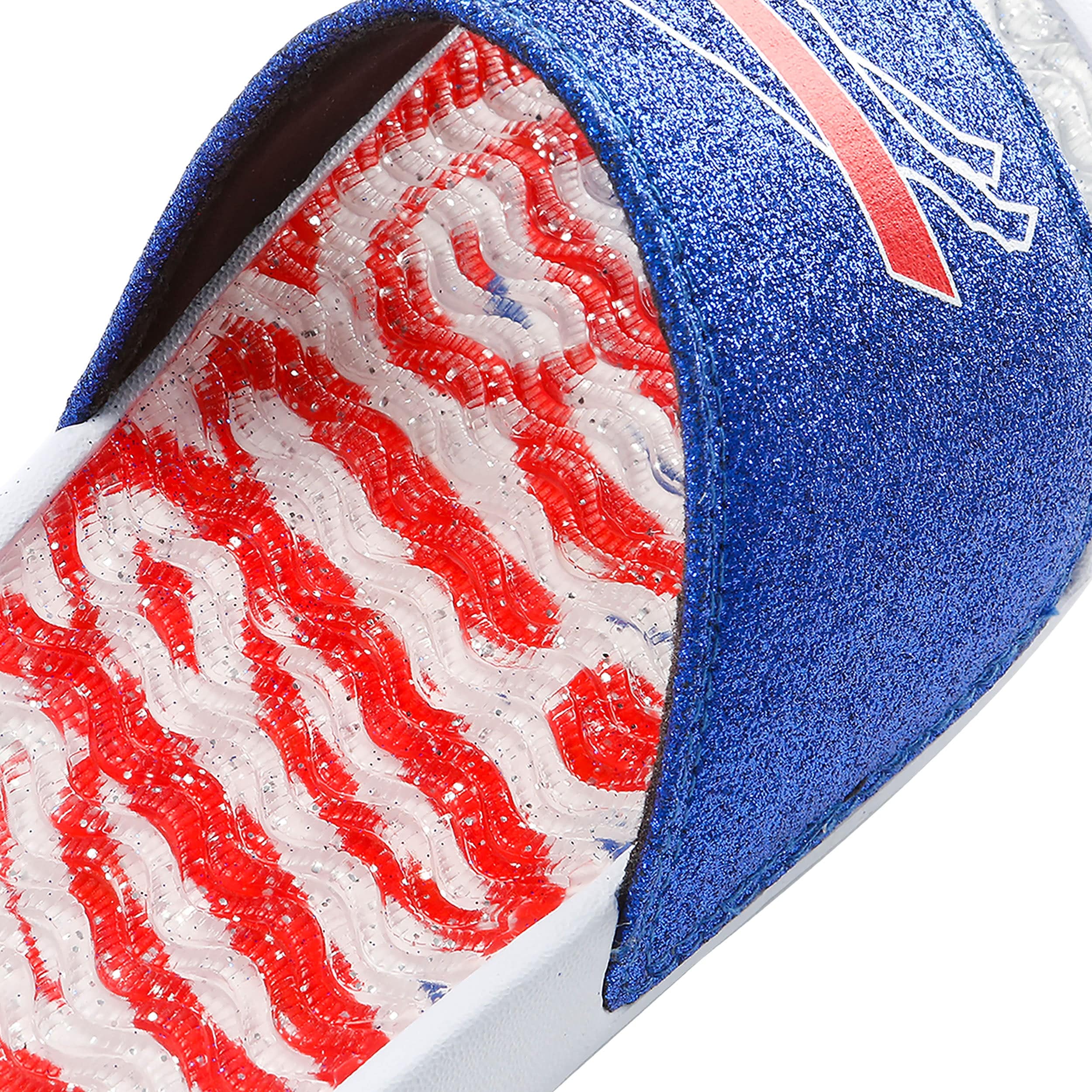 Buffalo Bills NFL Womens Glitter Gel Slide - Image 4
