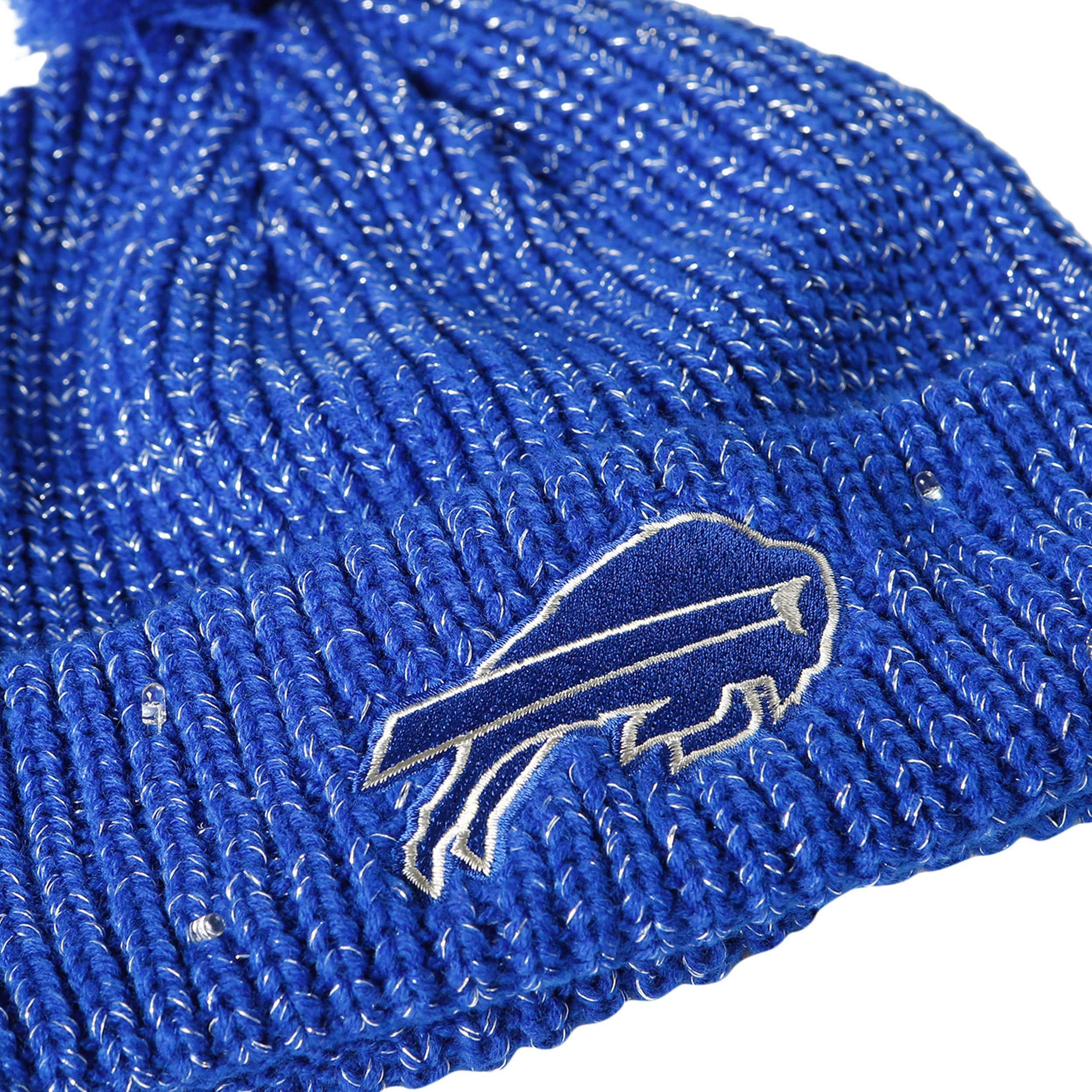 Buffalo Bills NFL Womens Glitter Knit Cold Weather Set - Image 3