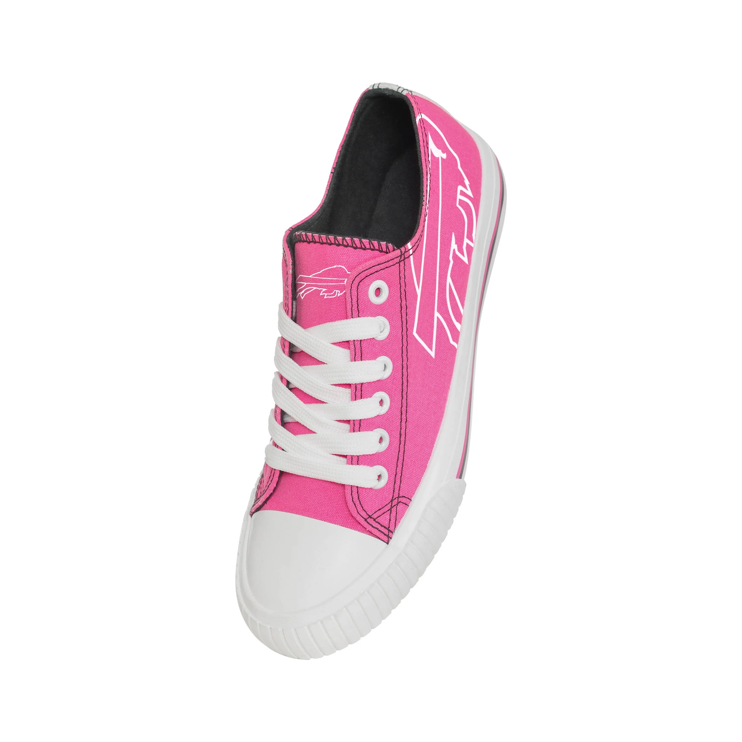 Buffalo Bills NFL Womens Highlights Low Top Canvas Shoe - Image 3