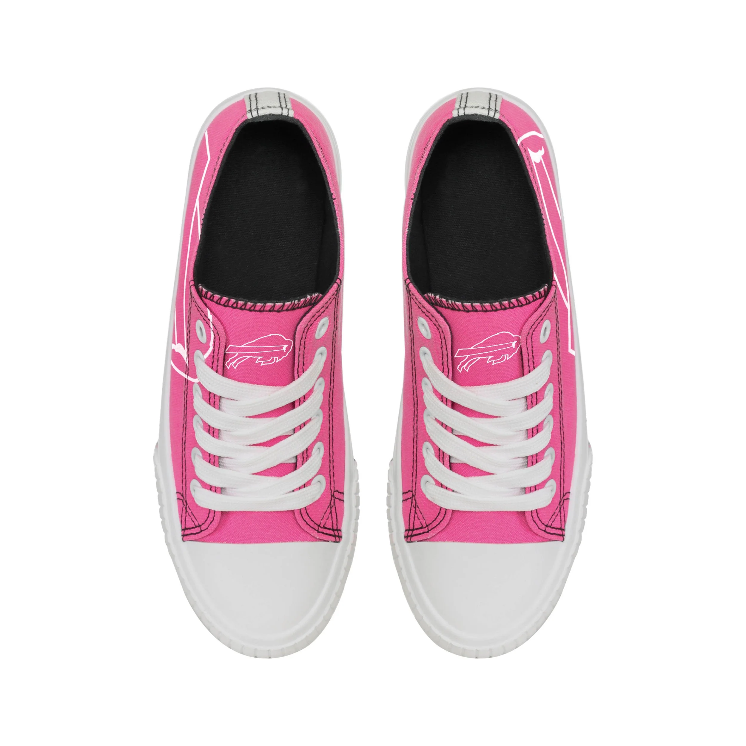 Buffalo Bills NFL Womens Highlights Low Top Canvas Shoe - Image 4