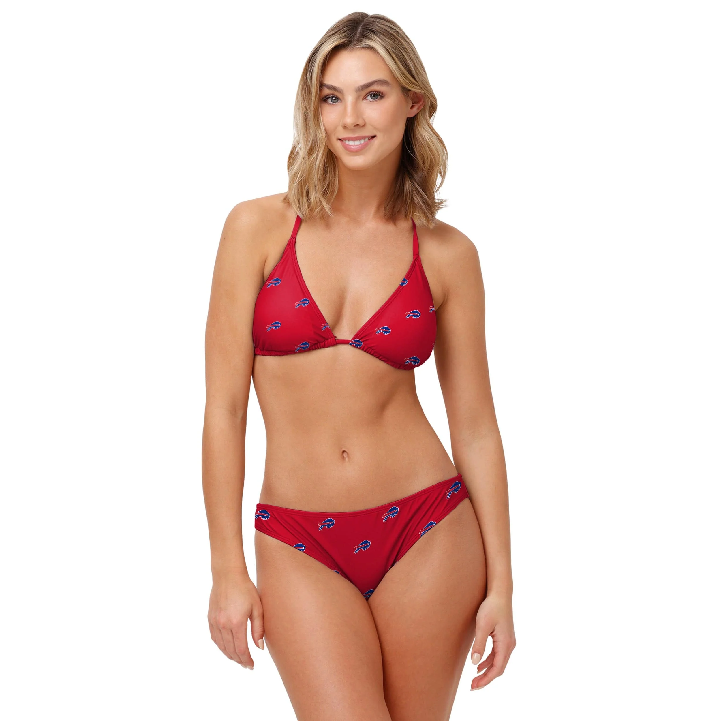 Buffalo Bills NFL Womens Mini Print Bikini Bottom - Image 4