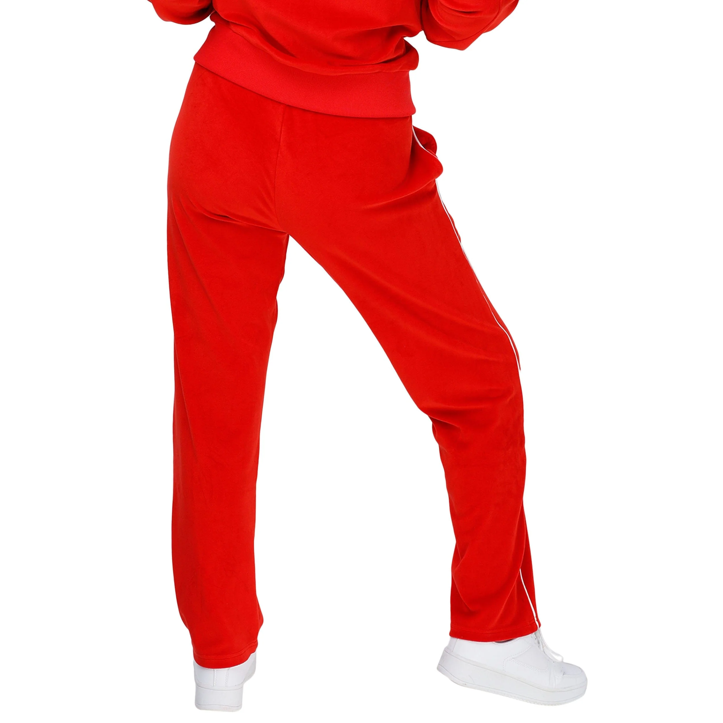 Buffalo Bills NFL Womens Red Velour Pants - Image 2