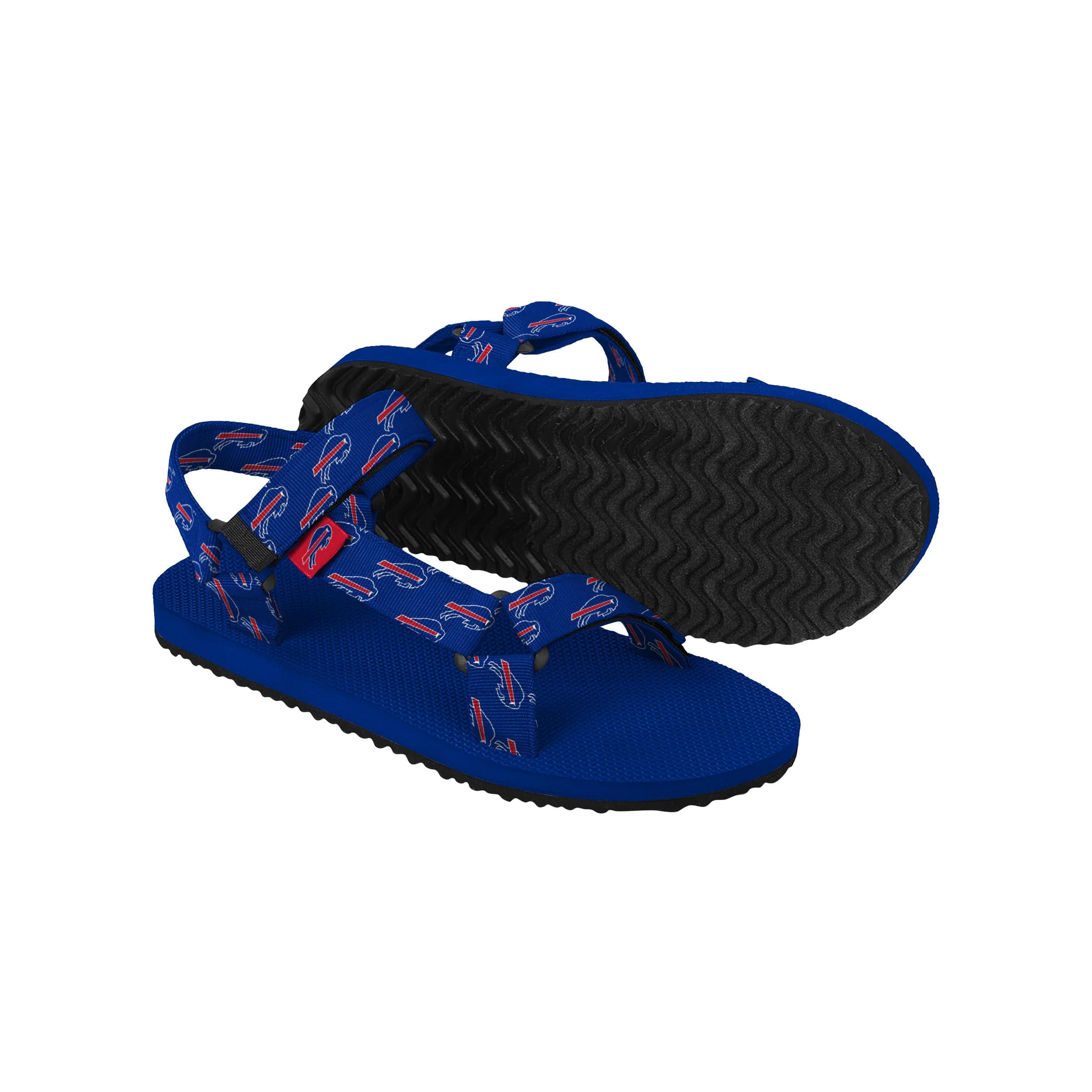 Buffalo Bills NFL Womens Repeat Logo Strap Sandal - Image 3