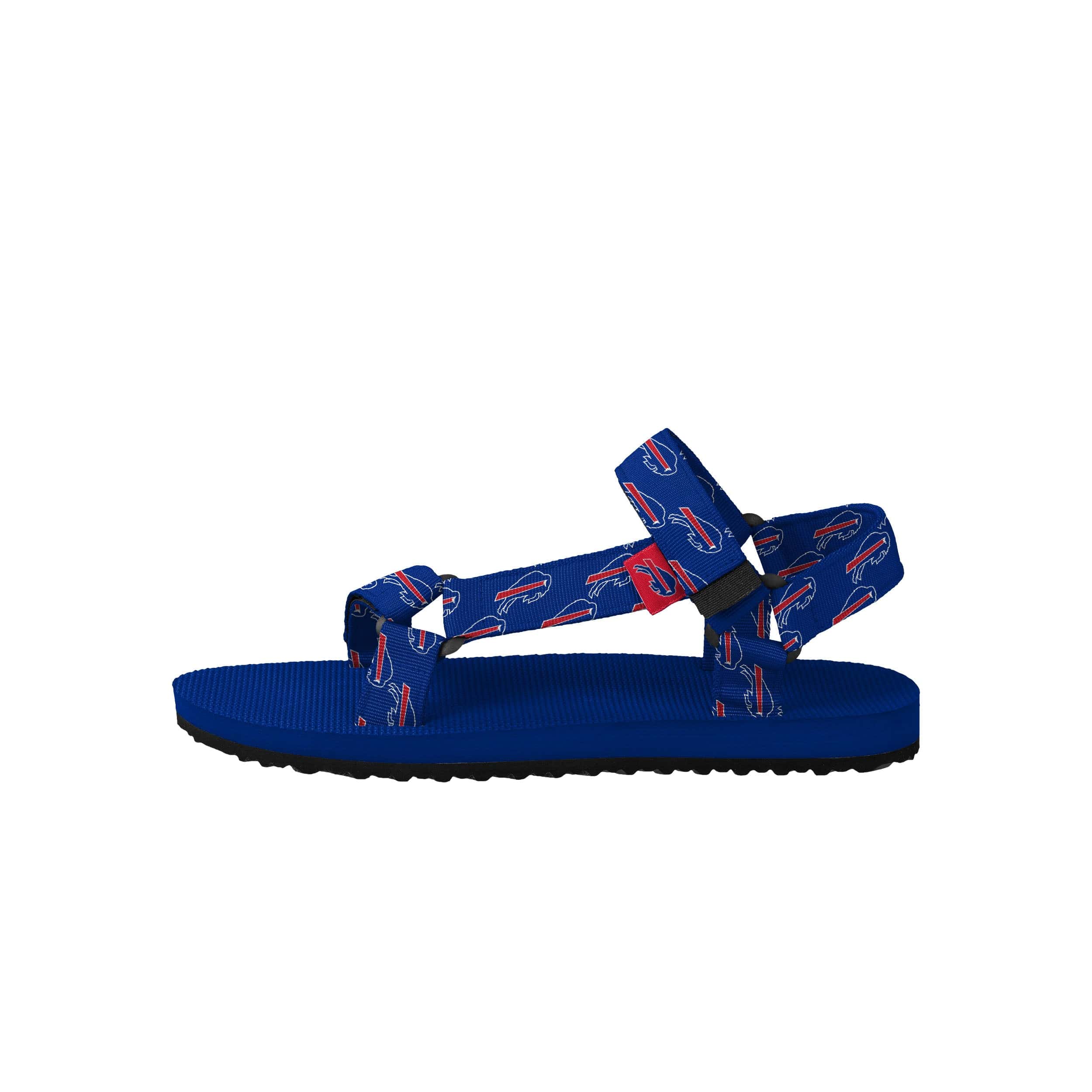 Buffalo Bills NFL Womens Repeat Logo Strap Sandal - Image 4