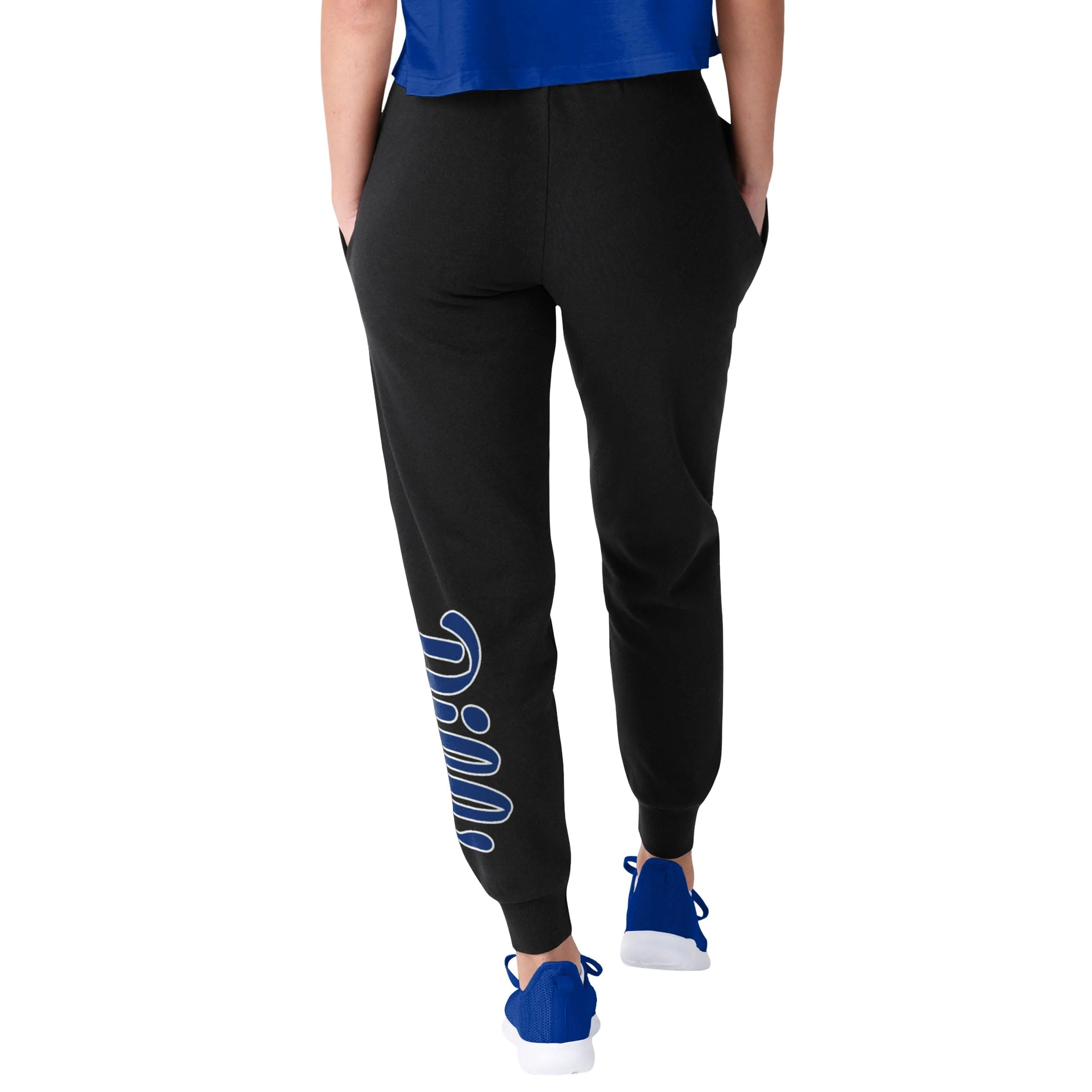 Buffalo Bills NFL Womens Script Wordmark Black Joggers - Image 2