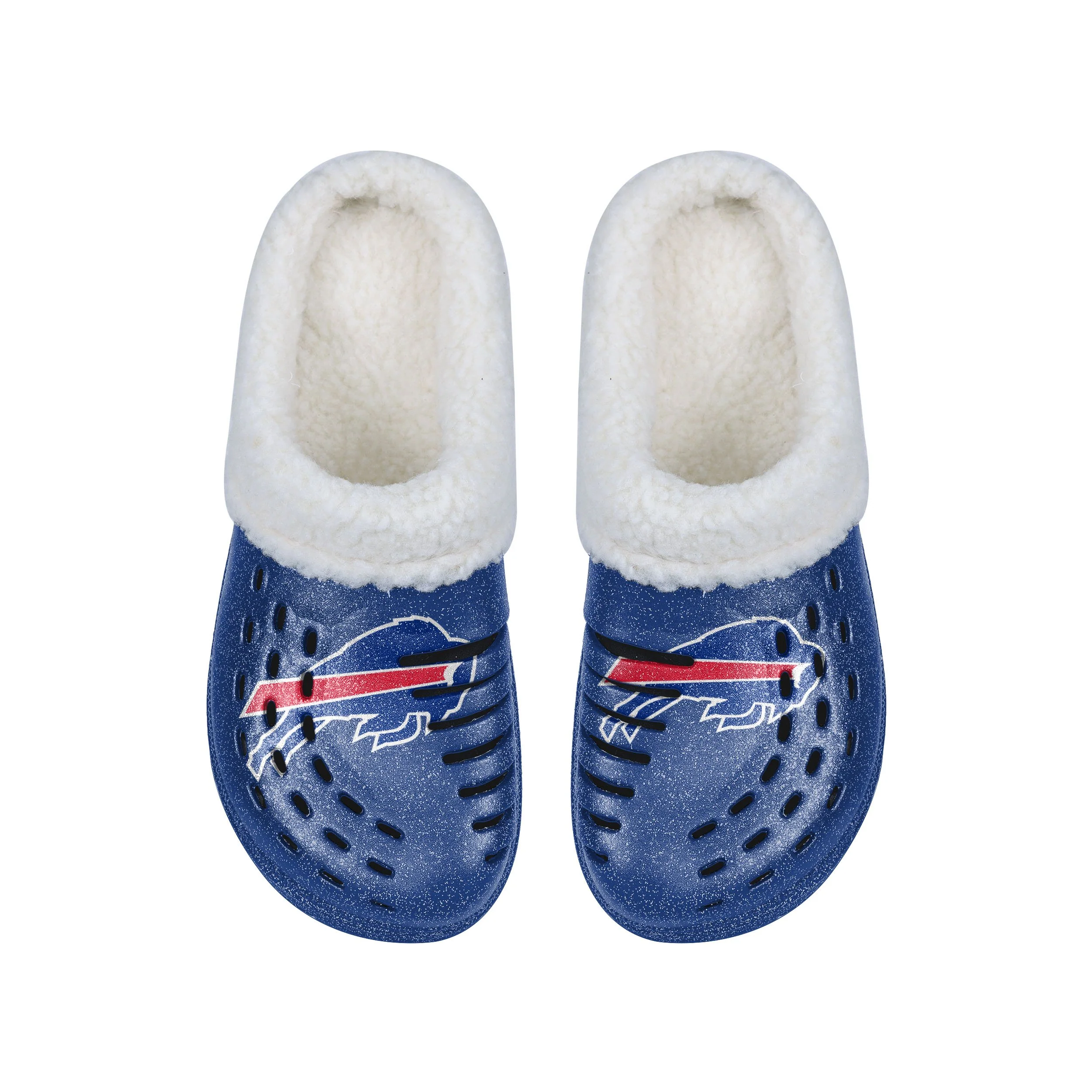 Buffalo Bills NFL Womens Sherpa Lined Glitter Clog - Image 4