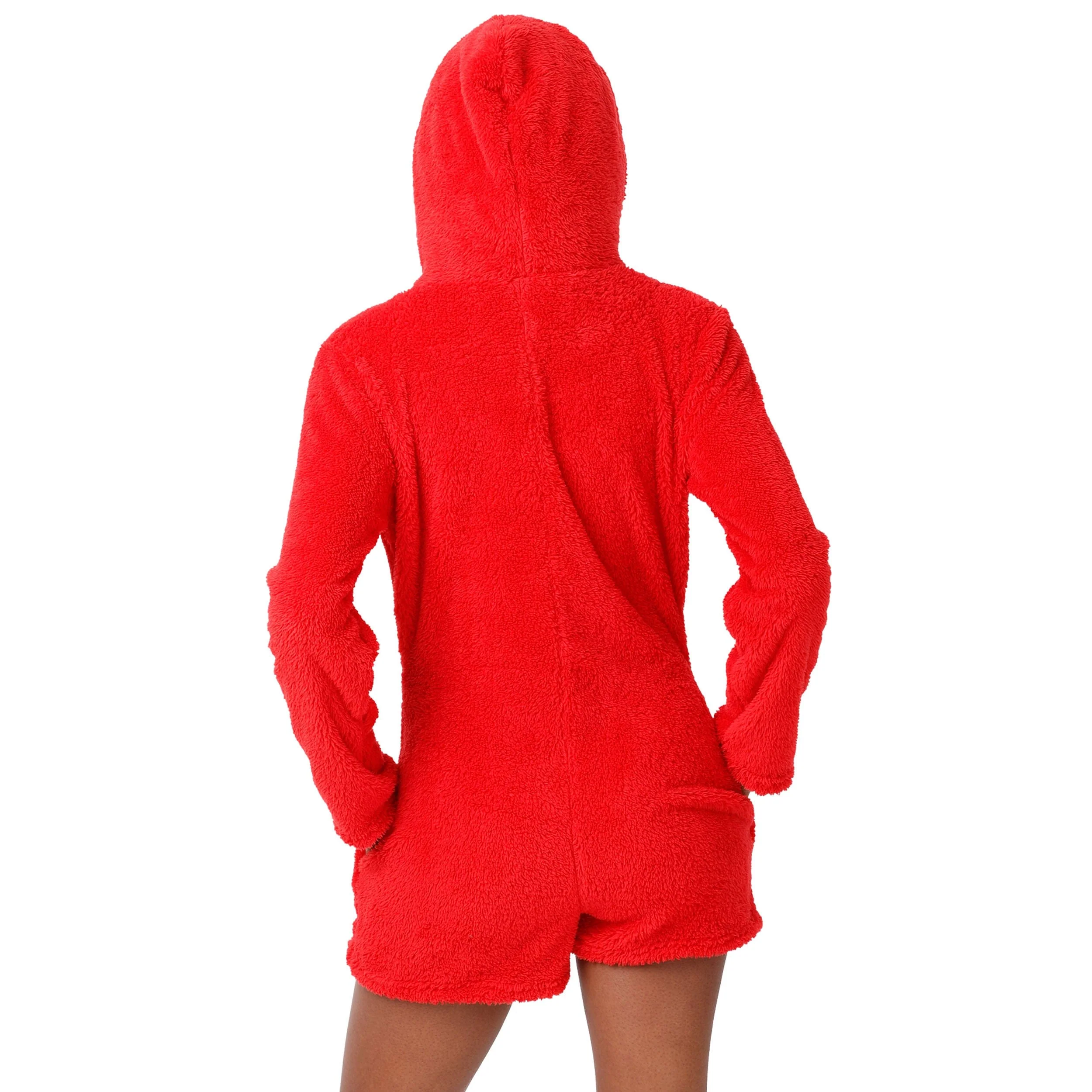 Buffalo Bills NFL Womens Short Cozy One Piece Pajamas - Image 2