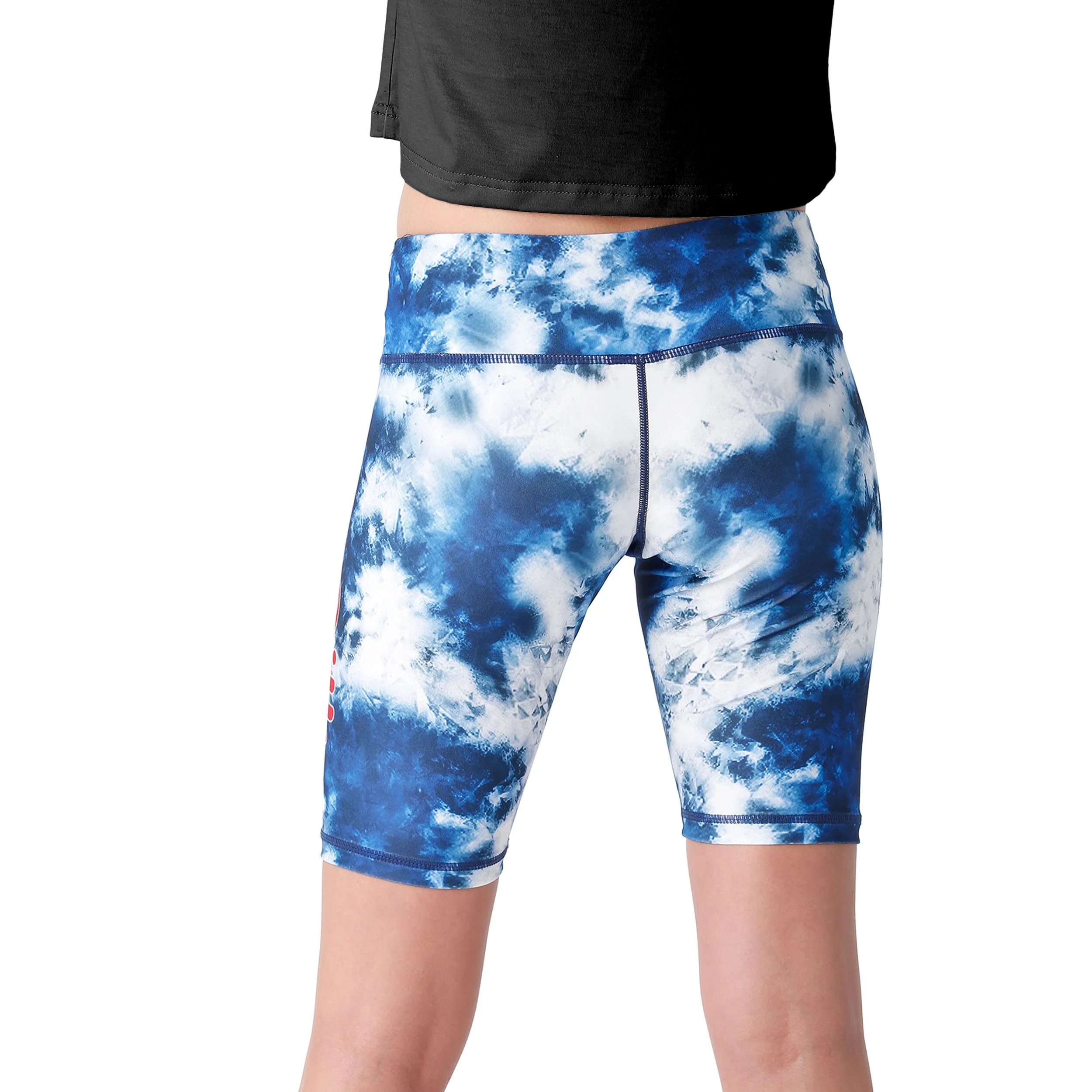 Buffalo Bills NFL Womens Team Color Tie-Dye Bike Shorts - Image 2