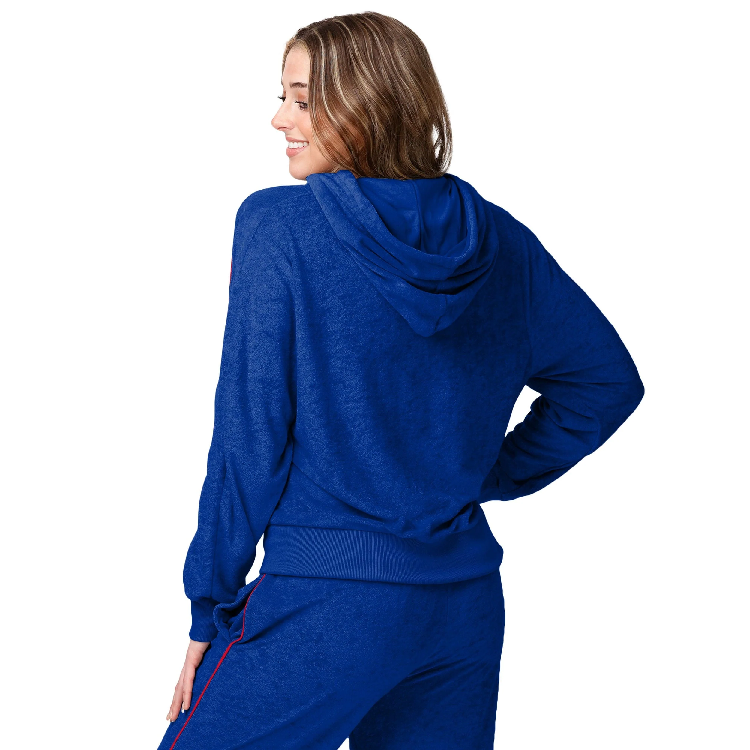 Buffalo Bills NFL Womens Terry Knit Zip Up Top - Image 2