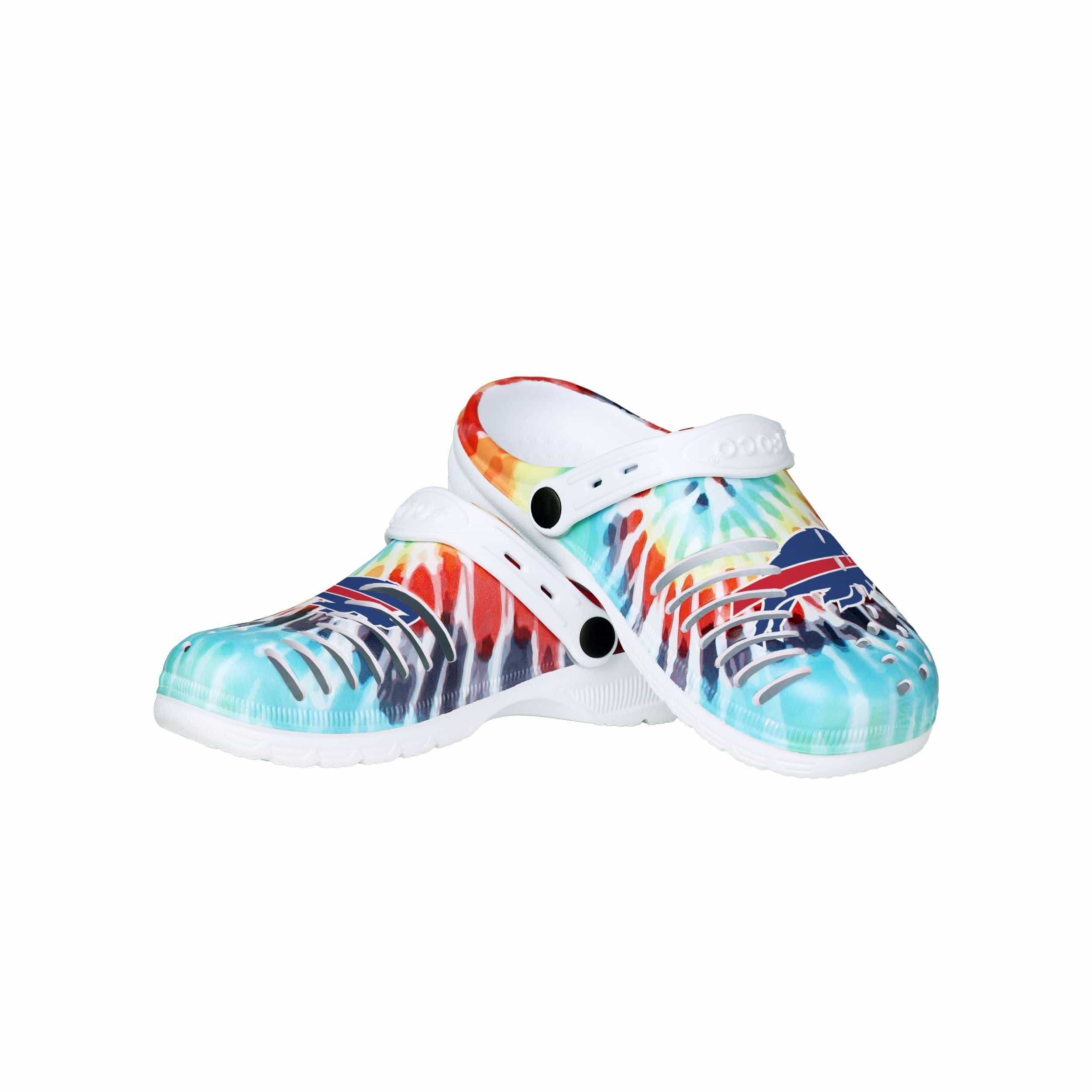 Buffalo Bills NFL Womens Tie-Dye Clog With Strap
