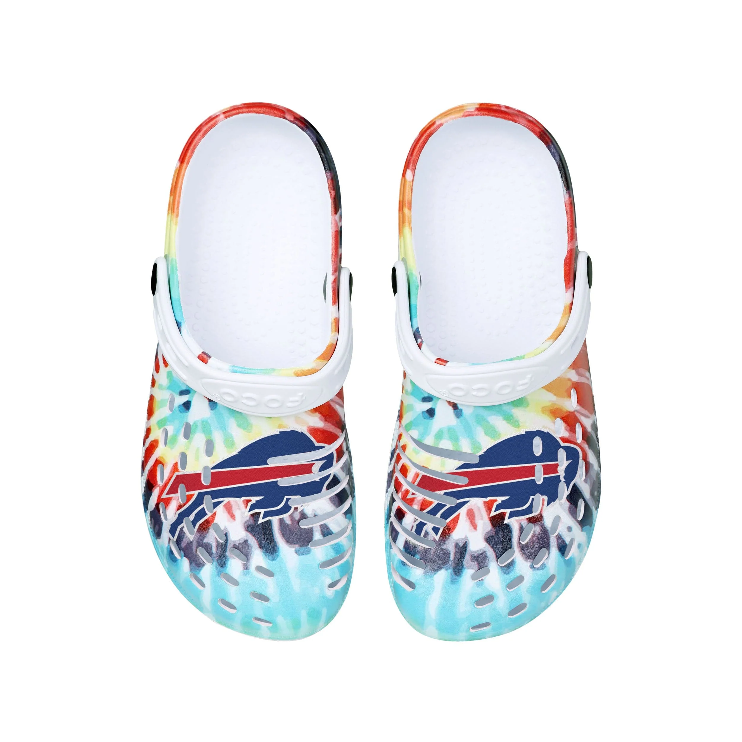 Buffalo Bills NFL Womens Tie-Dye Clog With Strap - Image 4
