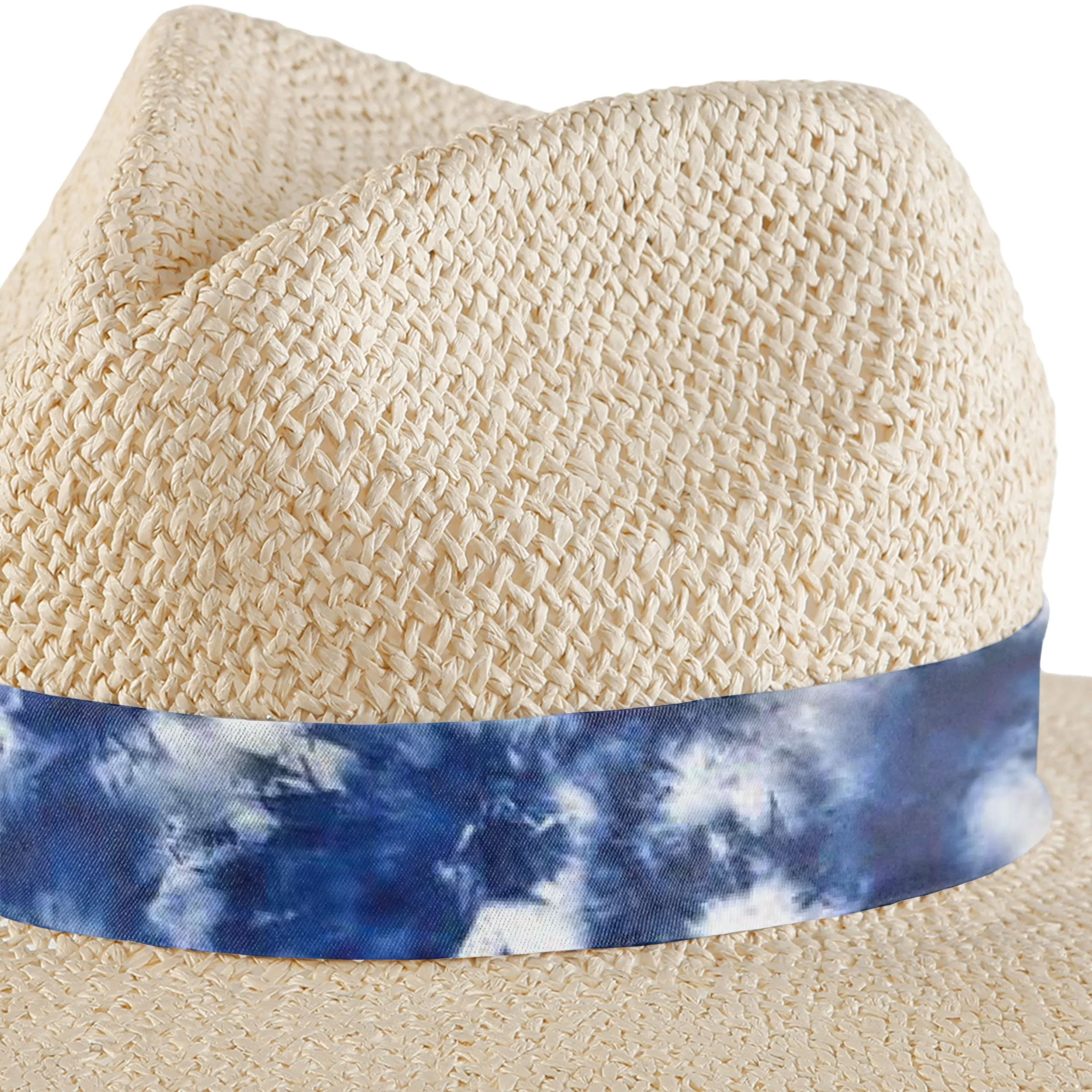 Buffalo Bills NFL Womens Tie-Dye Ribbon Straw Hat - Image 3