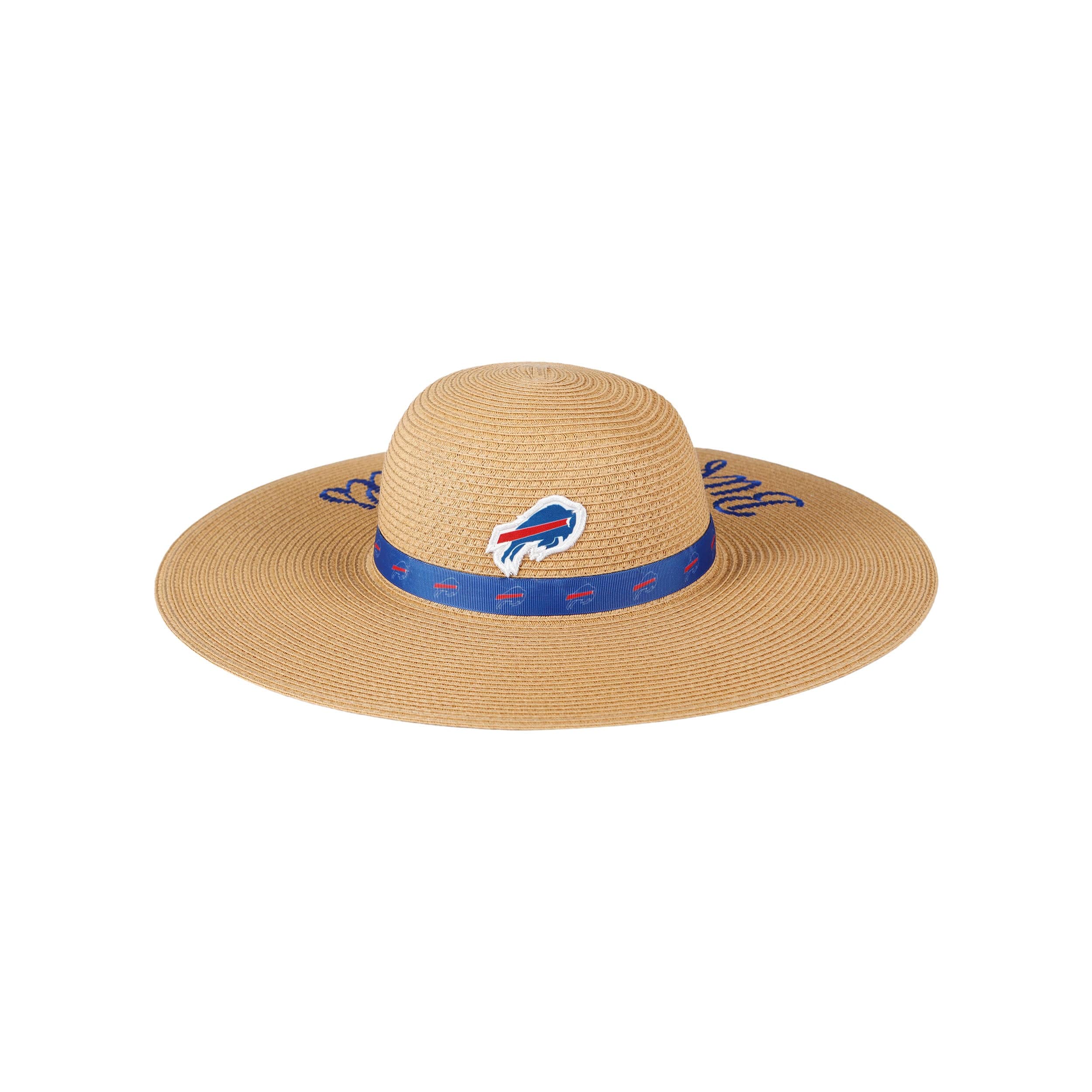 Buffalo Bills NFL Womens Wordmark Beach Straw Hat
