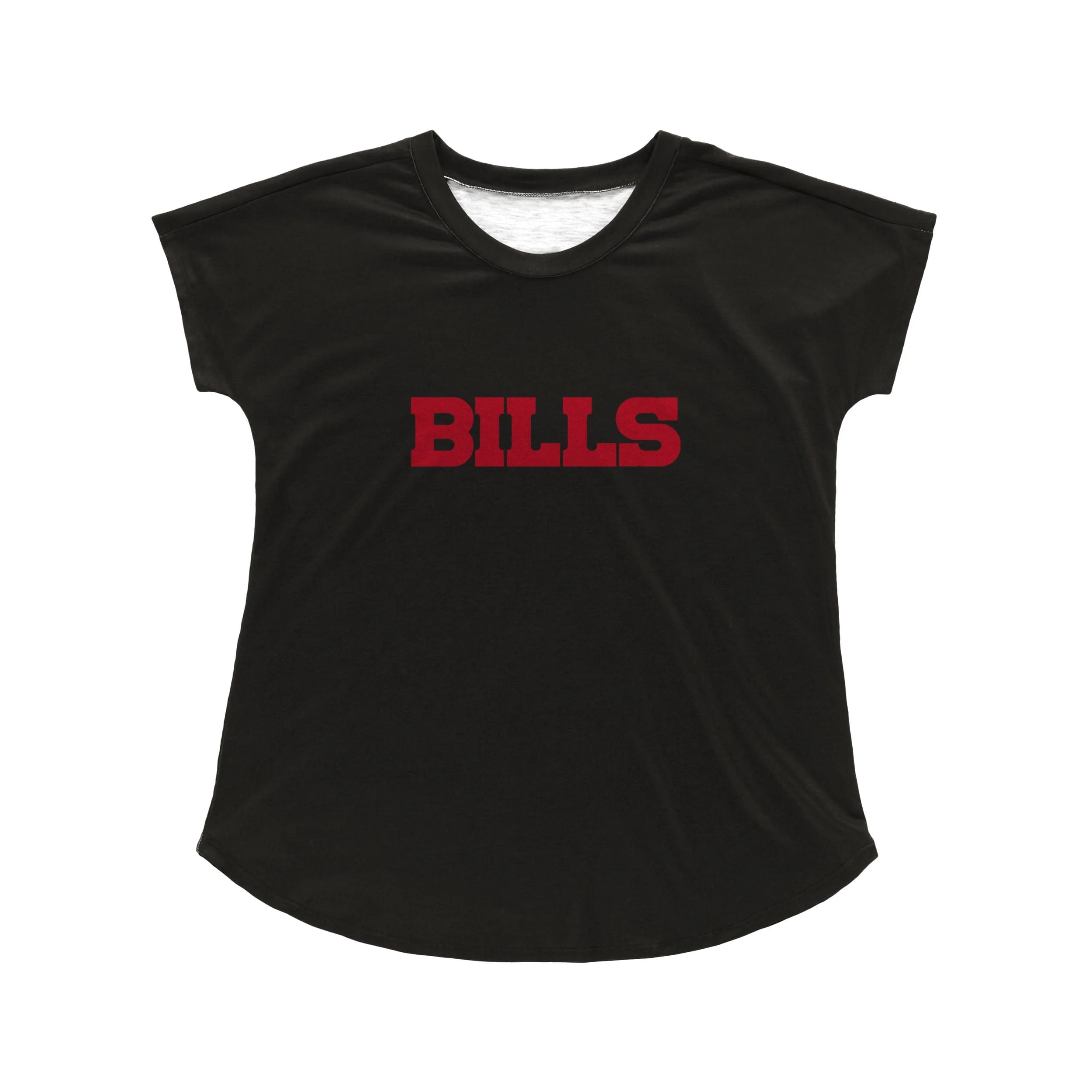 Buffalo Bills NFL Womens Wordmark Black Tunic Top - Image 3