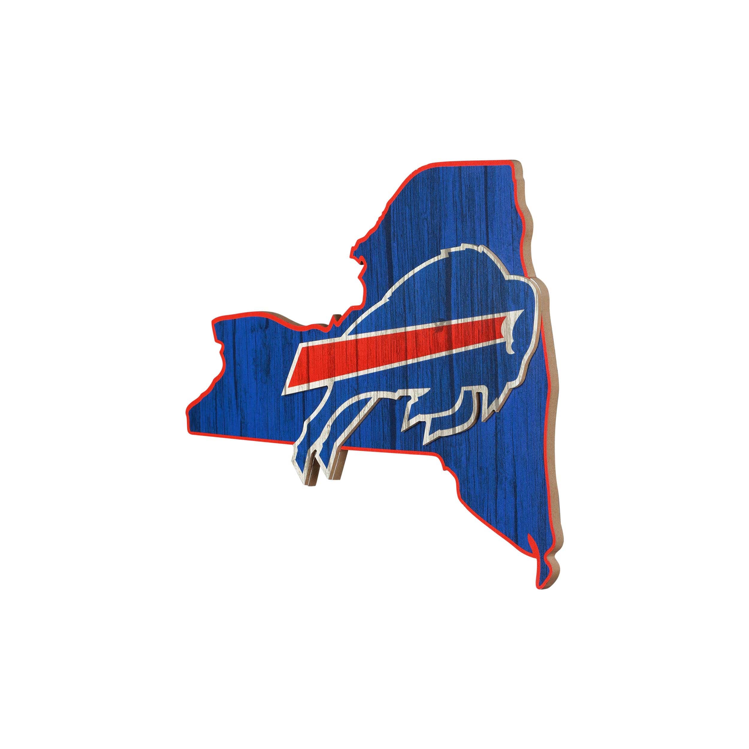 Buffalo Bills NFL Wood State Sign - Image 2