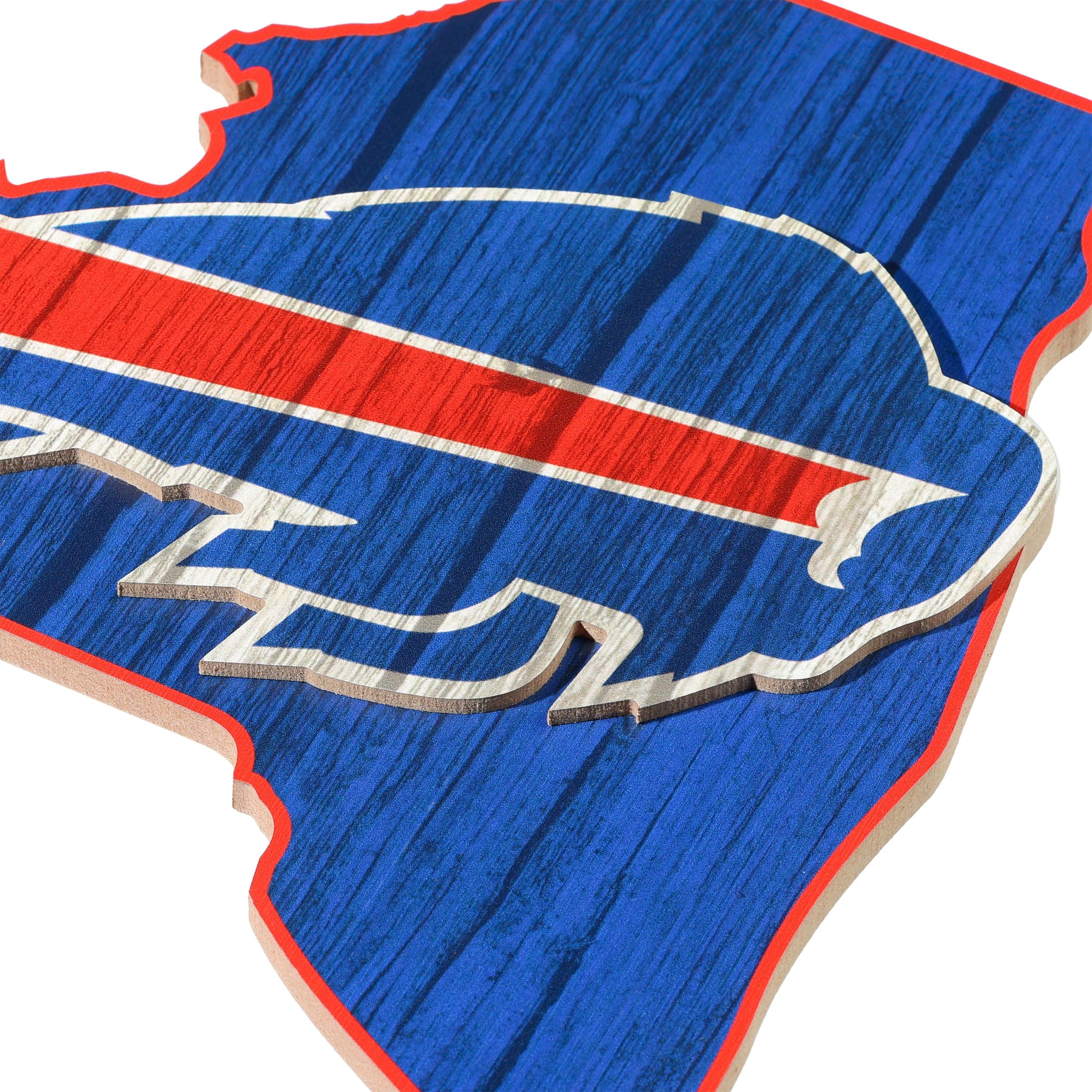 Buffalo Bills NFL Wood State Sign - Image 3