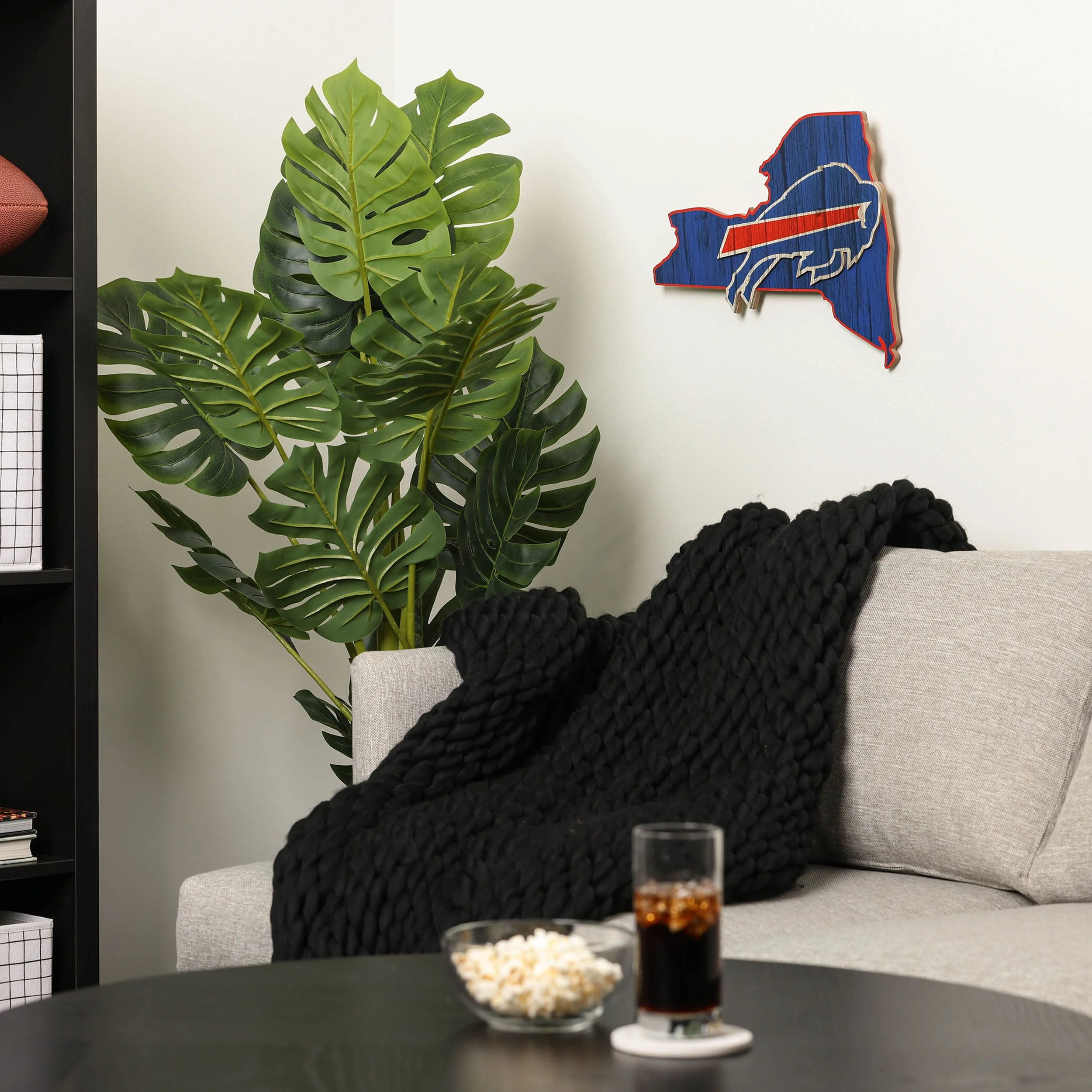 Buffalo Bills NFL Wood State Sign - Image 4