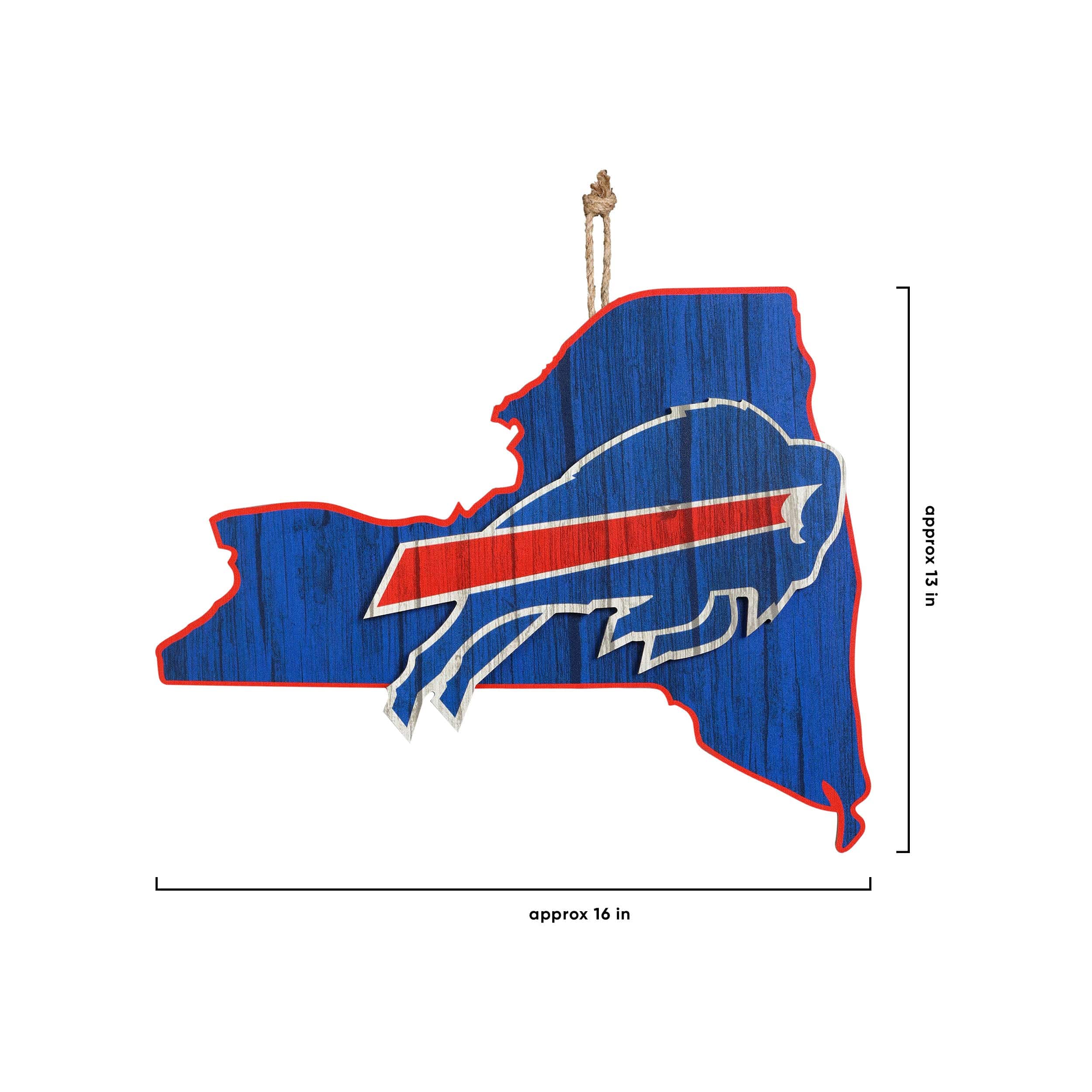 Buffalo Bills NFL Wood State Sign - Image 5