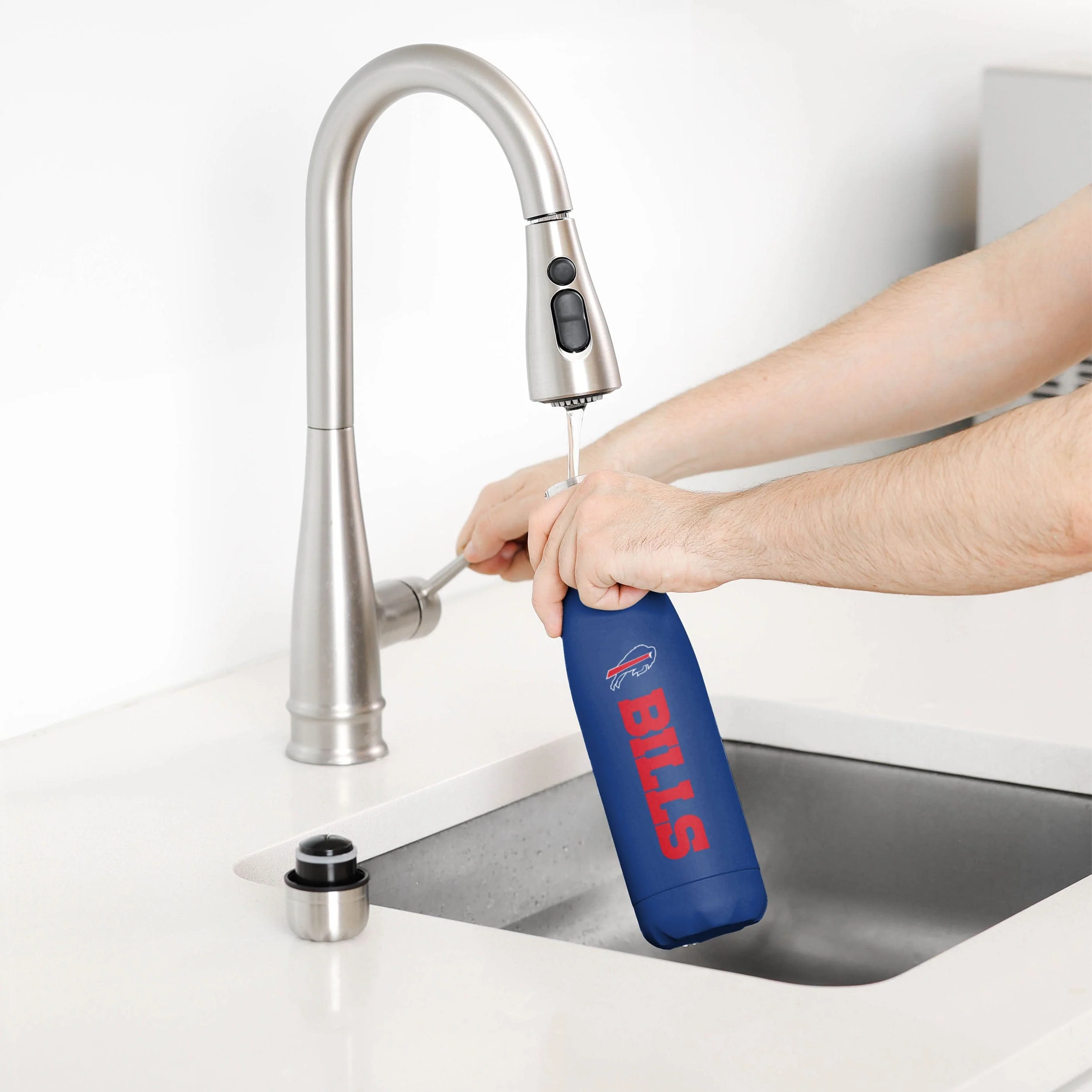 Buffalo Bills NFL Wordmark Chill Water Bottle - Image 3