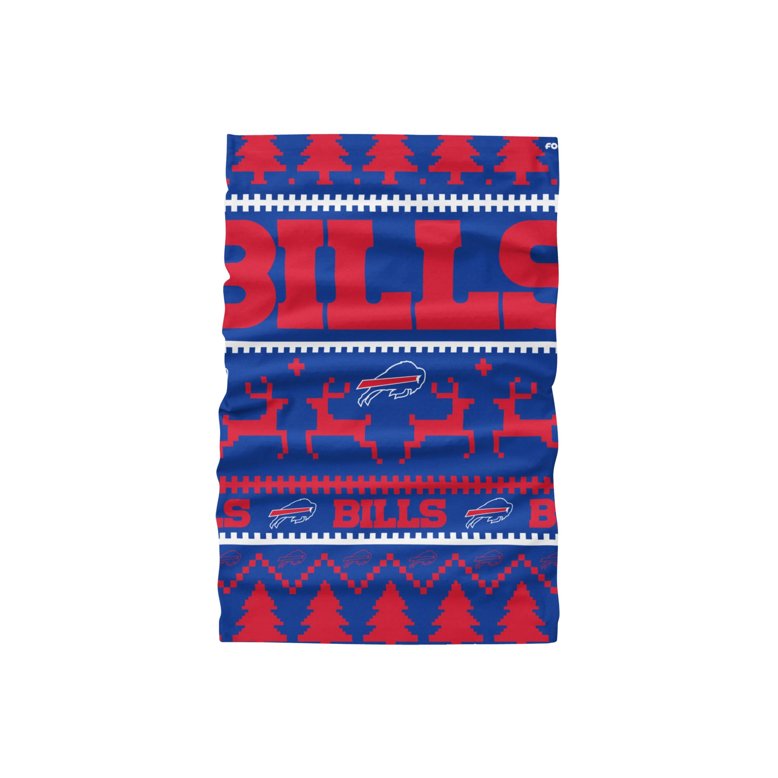 Buffalo Bills NFL Wordmark Holiday Gaiter Scarf - Image 2