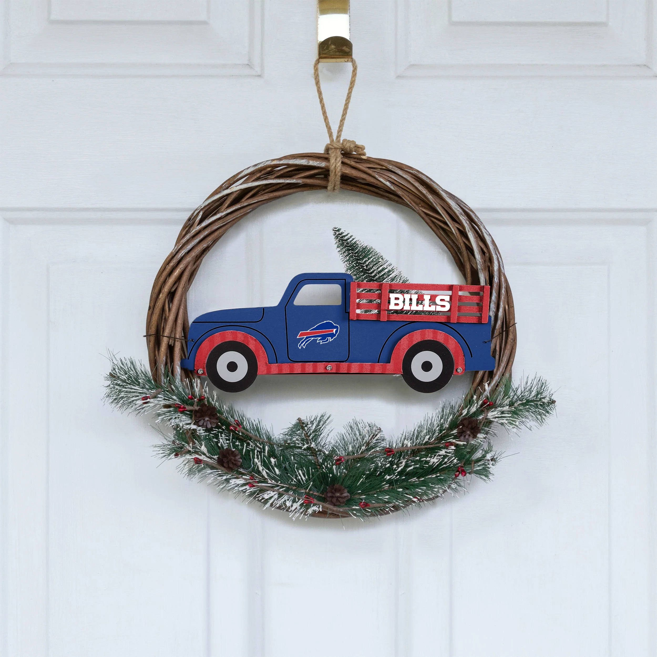 Buffalo Bills NFL Wreath With Truck - Image 2