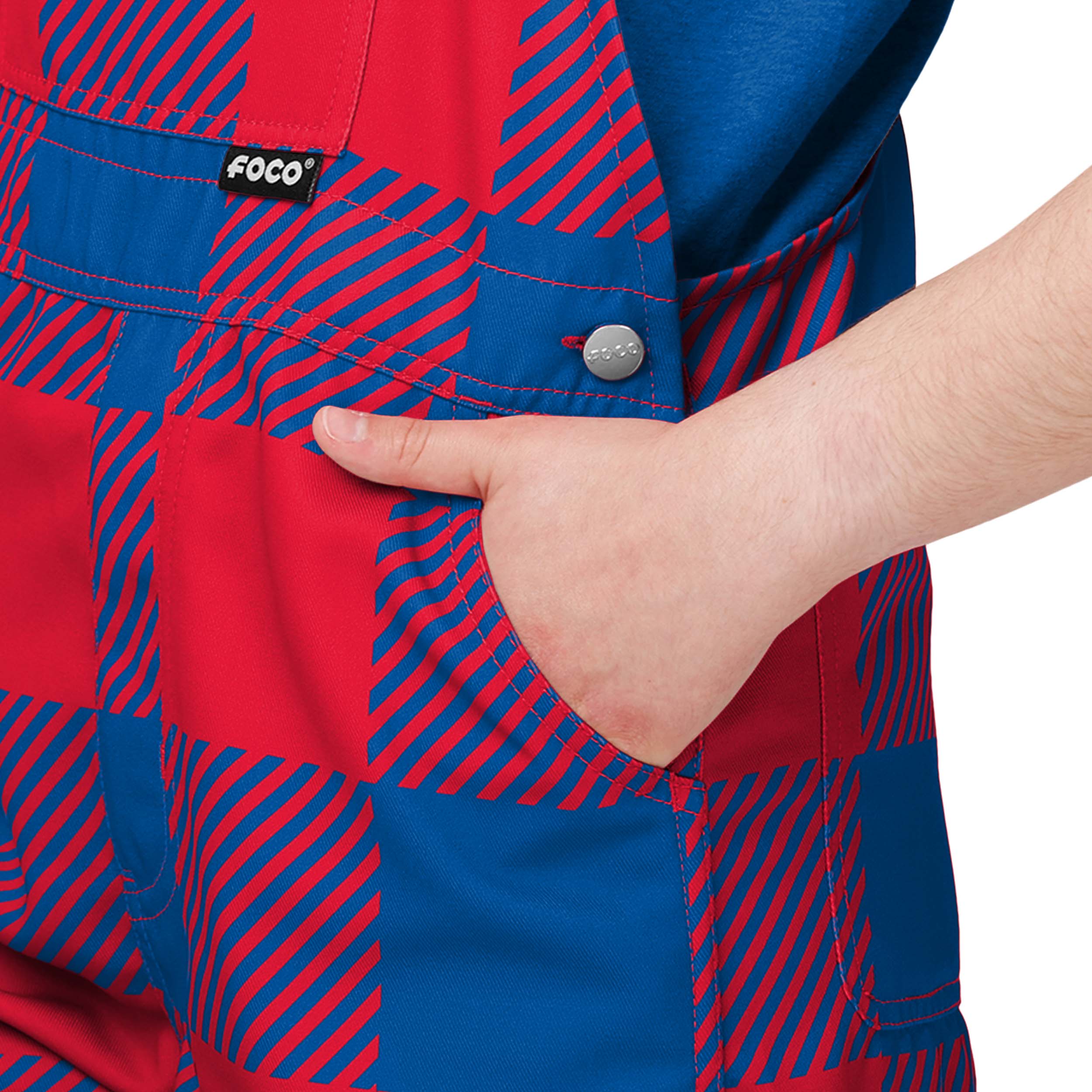 Buffalo Bills NFL Youth Plaid Bib Overalls - Image 5