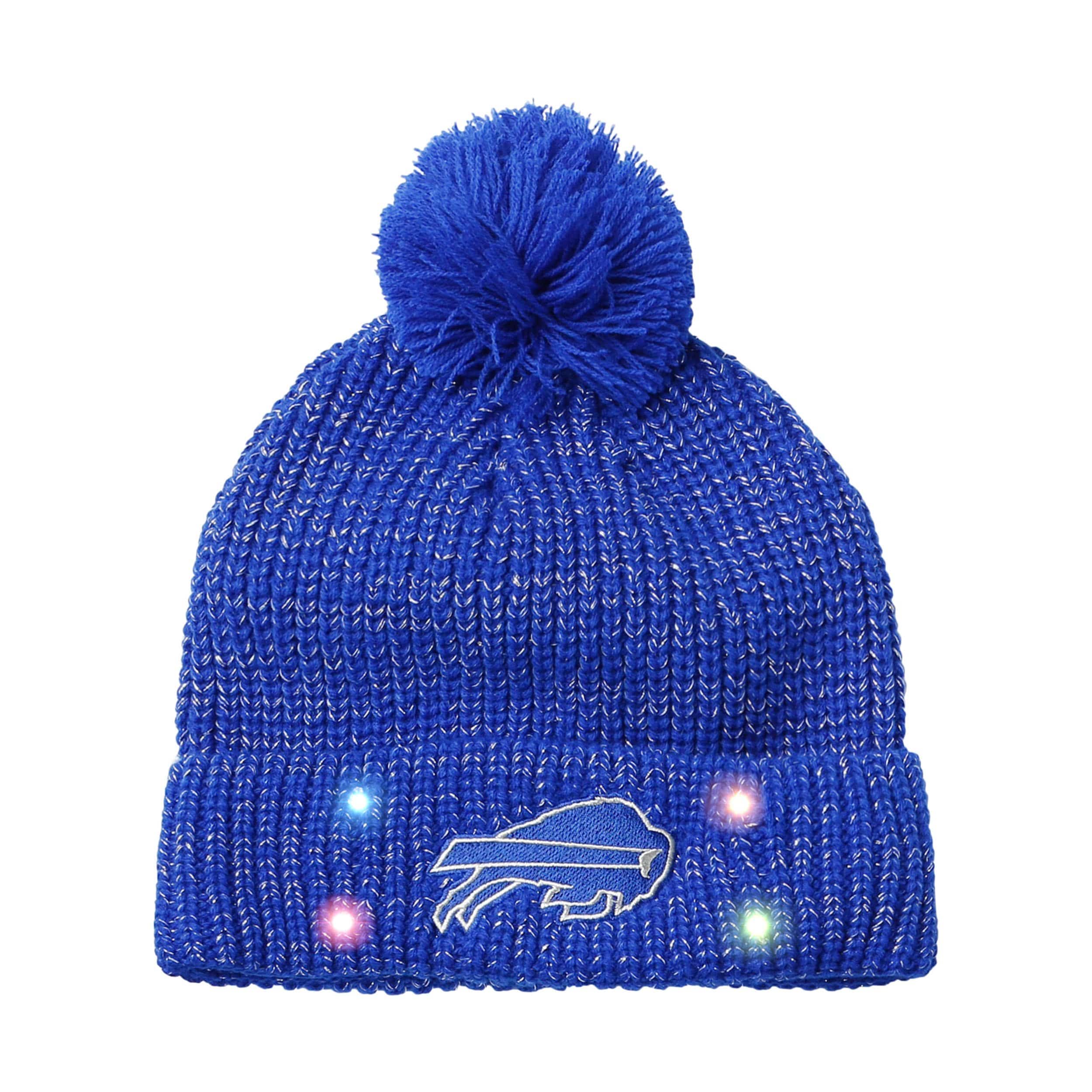 Buffalo Bills Womens NFL Glitter Knit Light Up Beanie - Image 2