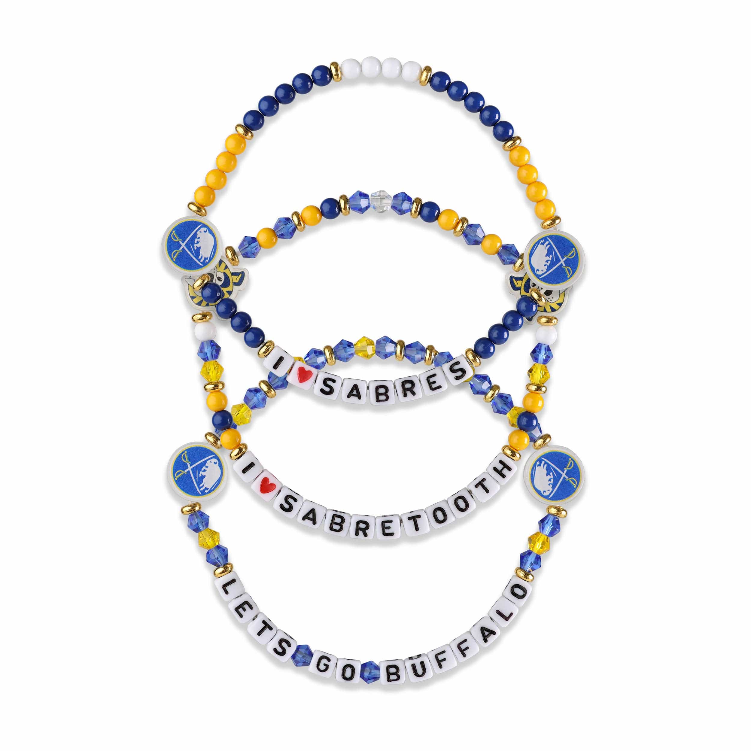Buffalo Sabres NHL 3 Pack Friendship Bracelet