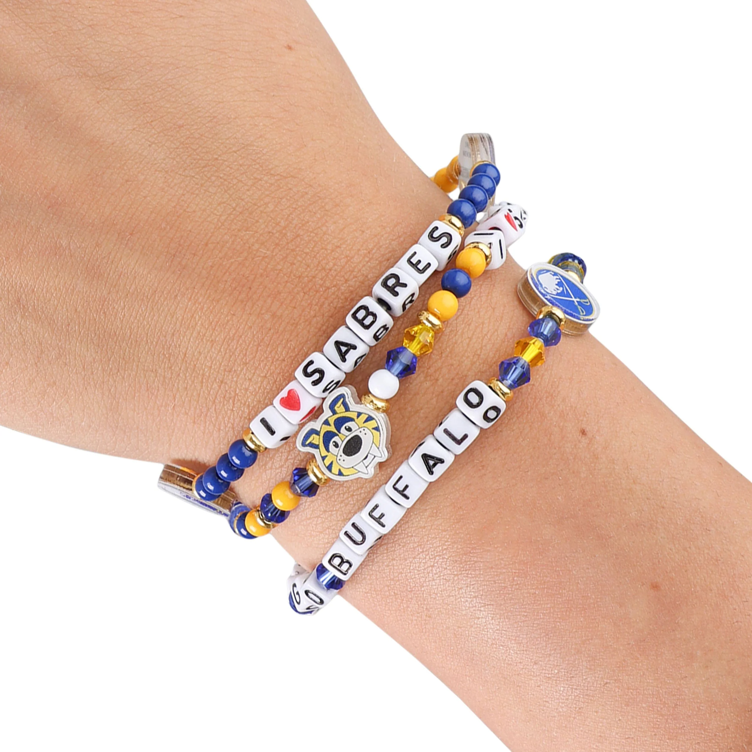 Buffalo Sabres NHL 3 Pack Friendship Bracelet - Image 4