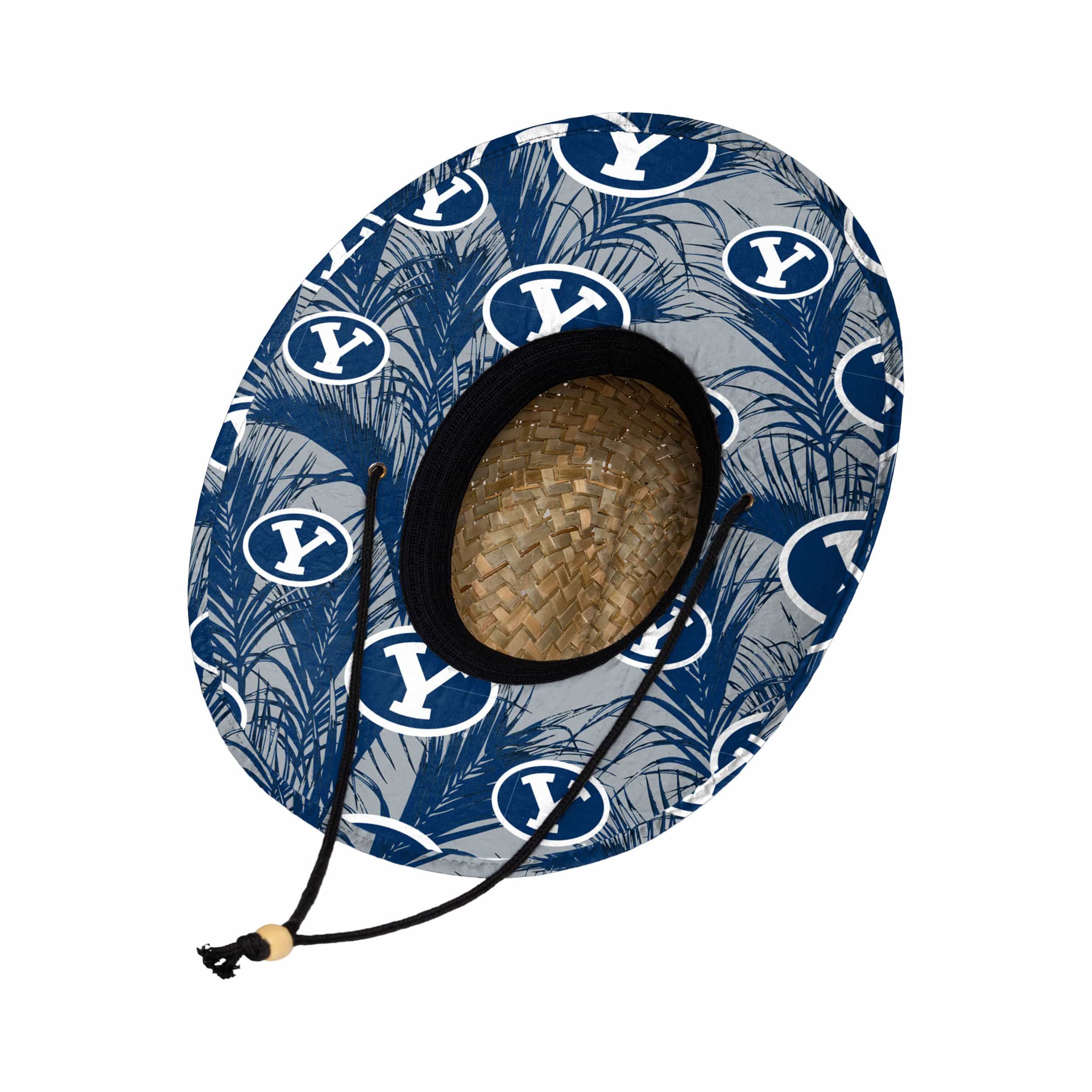 BYU Cougars NCAA Floral Straw Hat - Image 2