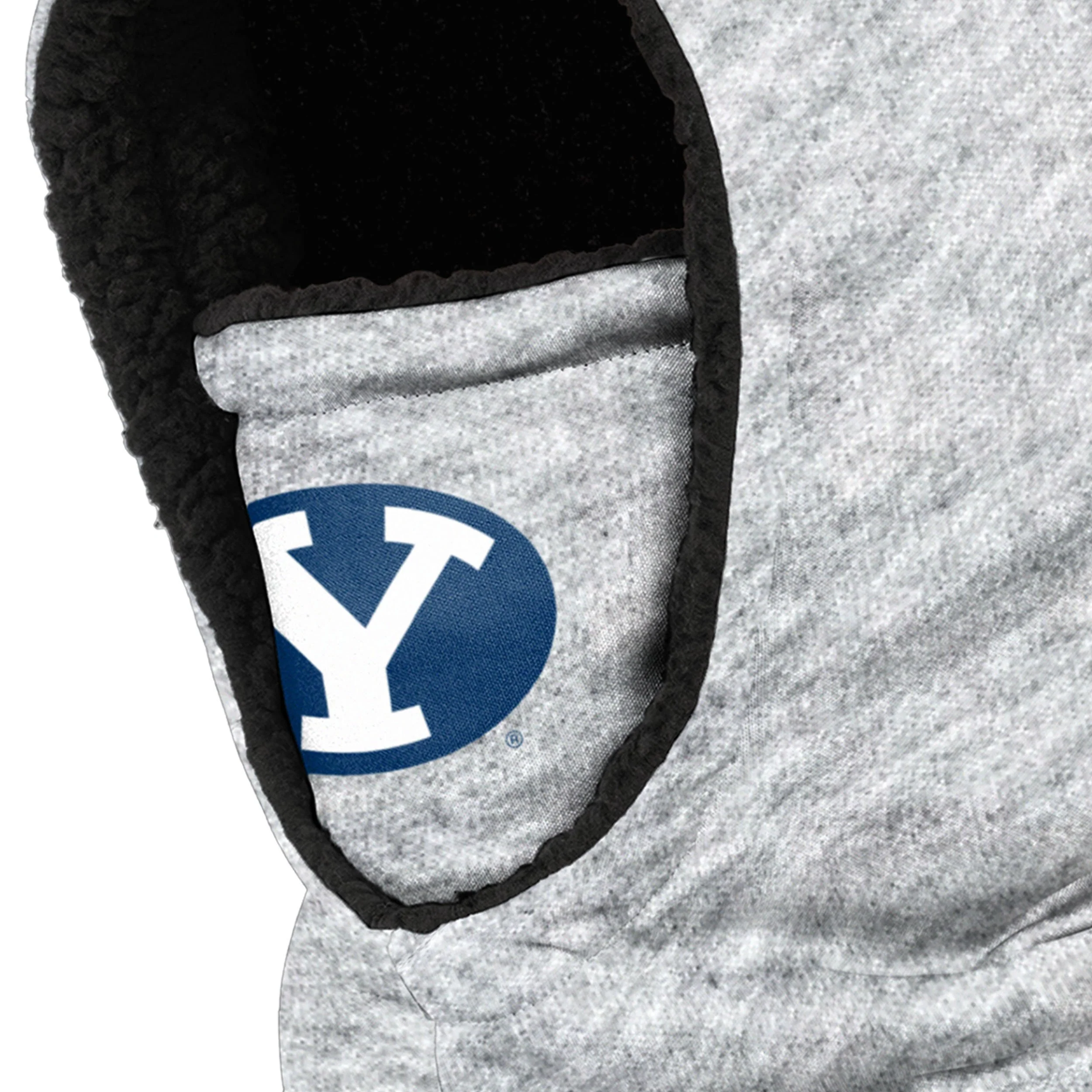BYU Cougars NCAA Heather Grey Big Logo Hooded Gaiter - Image 3