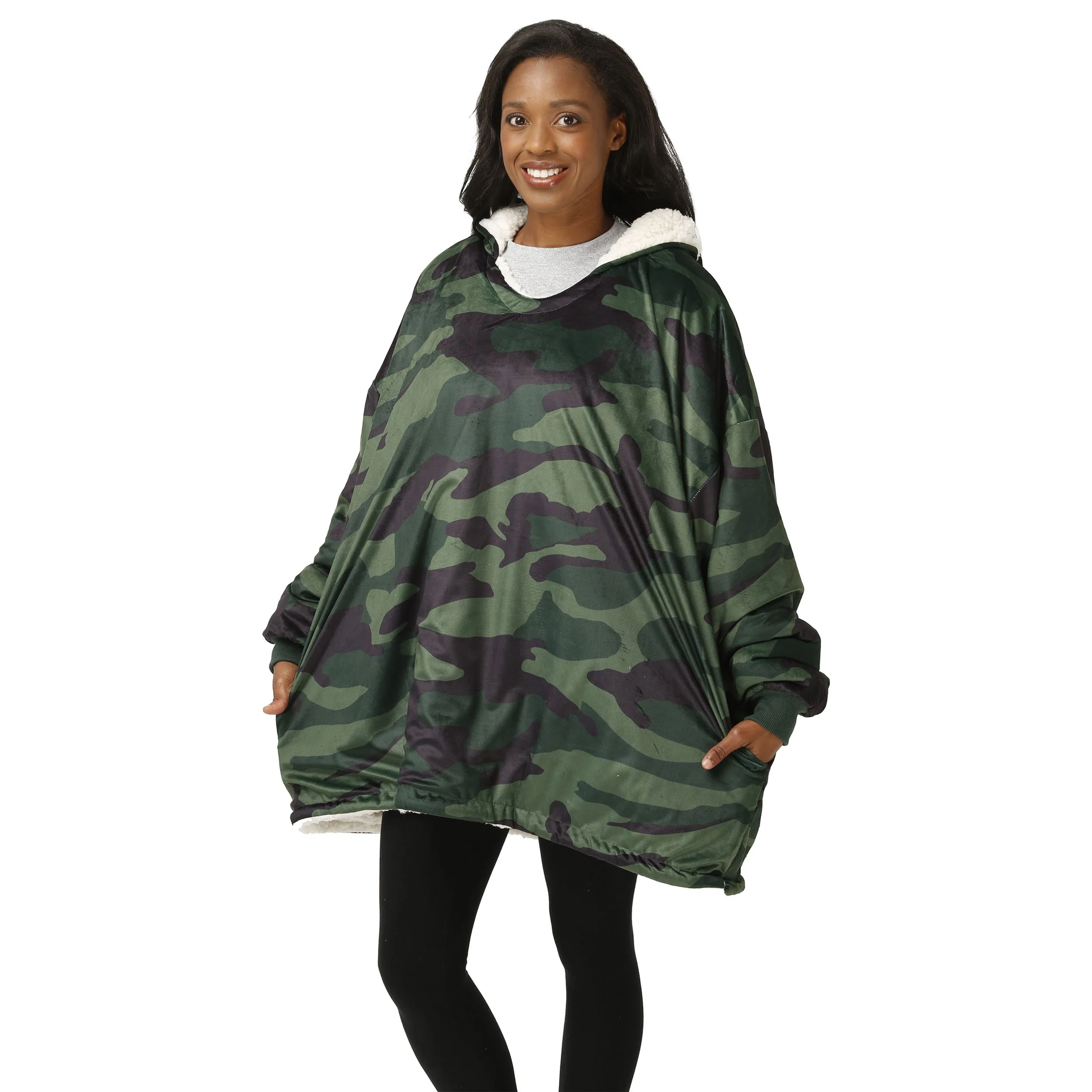 Camo Sherpa Reversible Hoodeez - Image 3