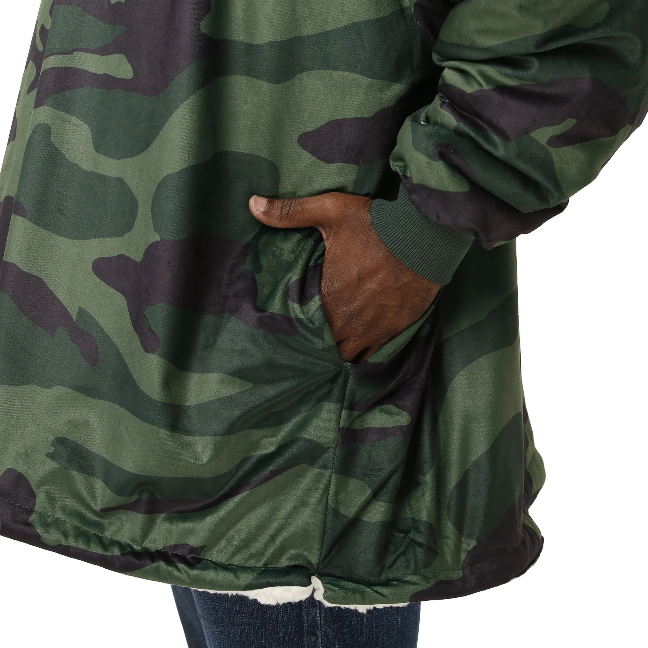 Camo Sherpa Reversible Hoodeez - Image 5