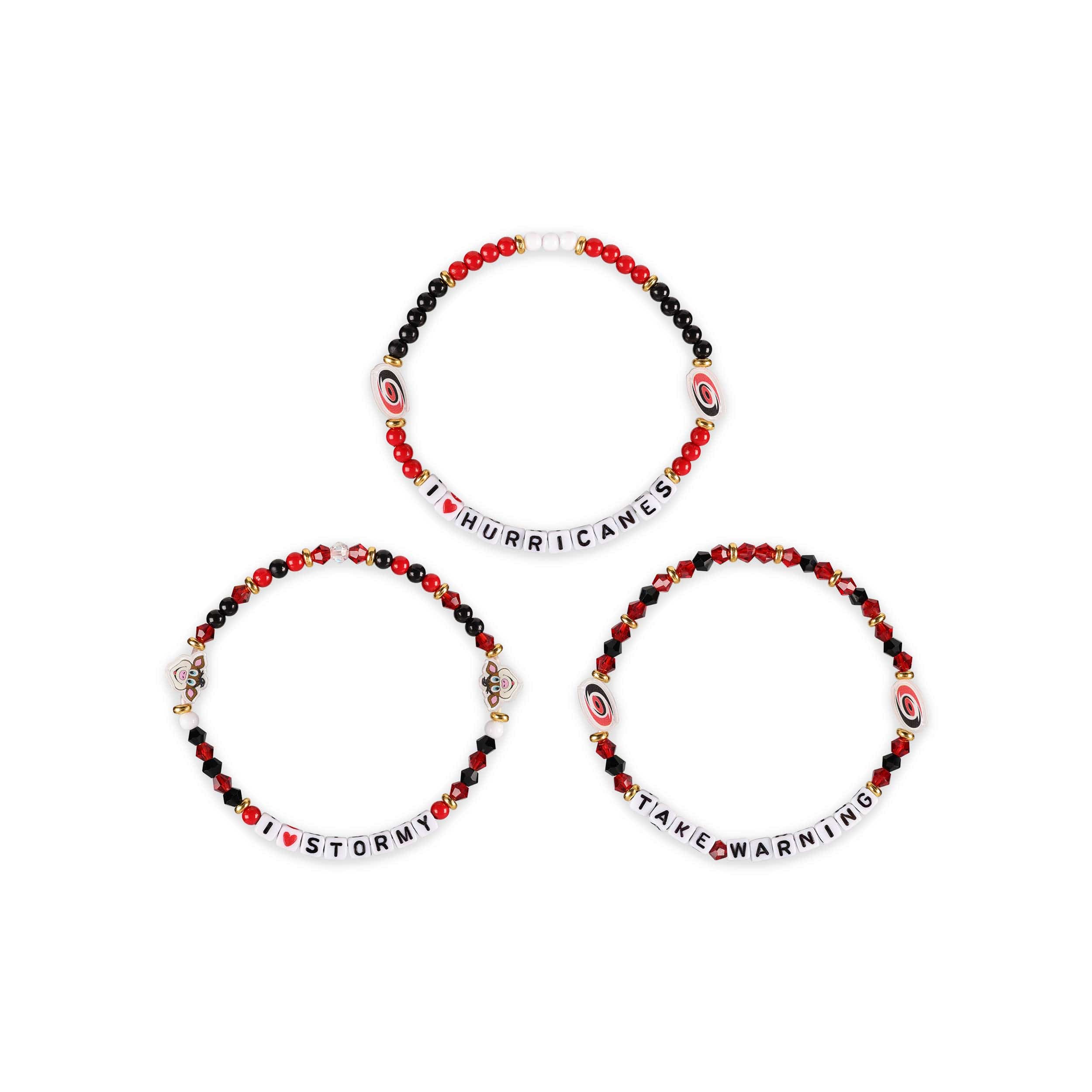 Carolina Hurricanes NHL 3 Pack Friendship Bracelet - Image 3