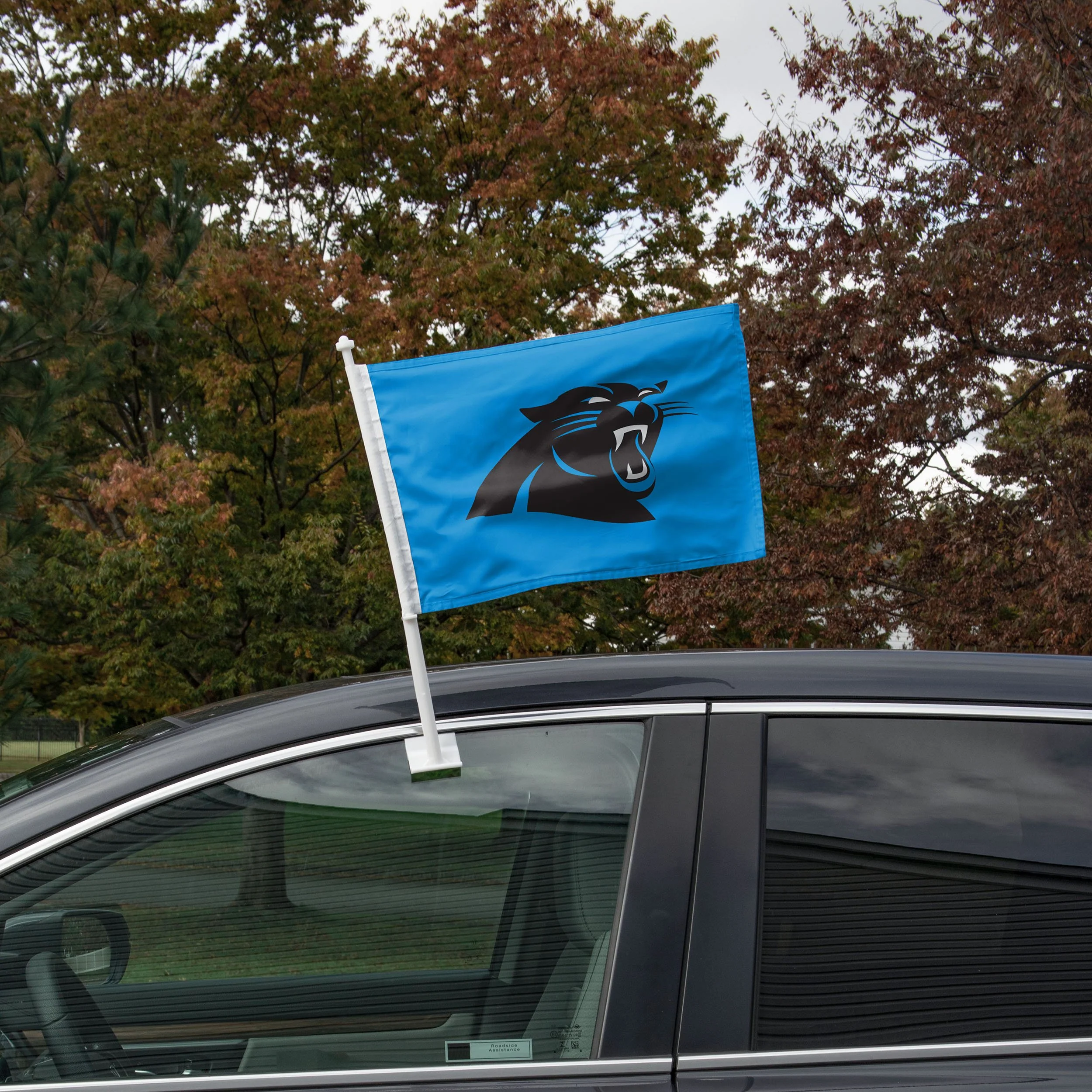 Carolina Panthers NFL 2 Pack Solid Car Flag - Image 2