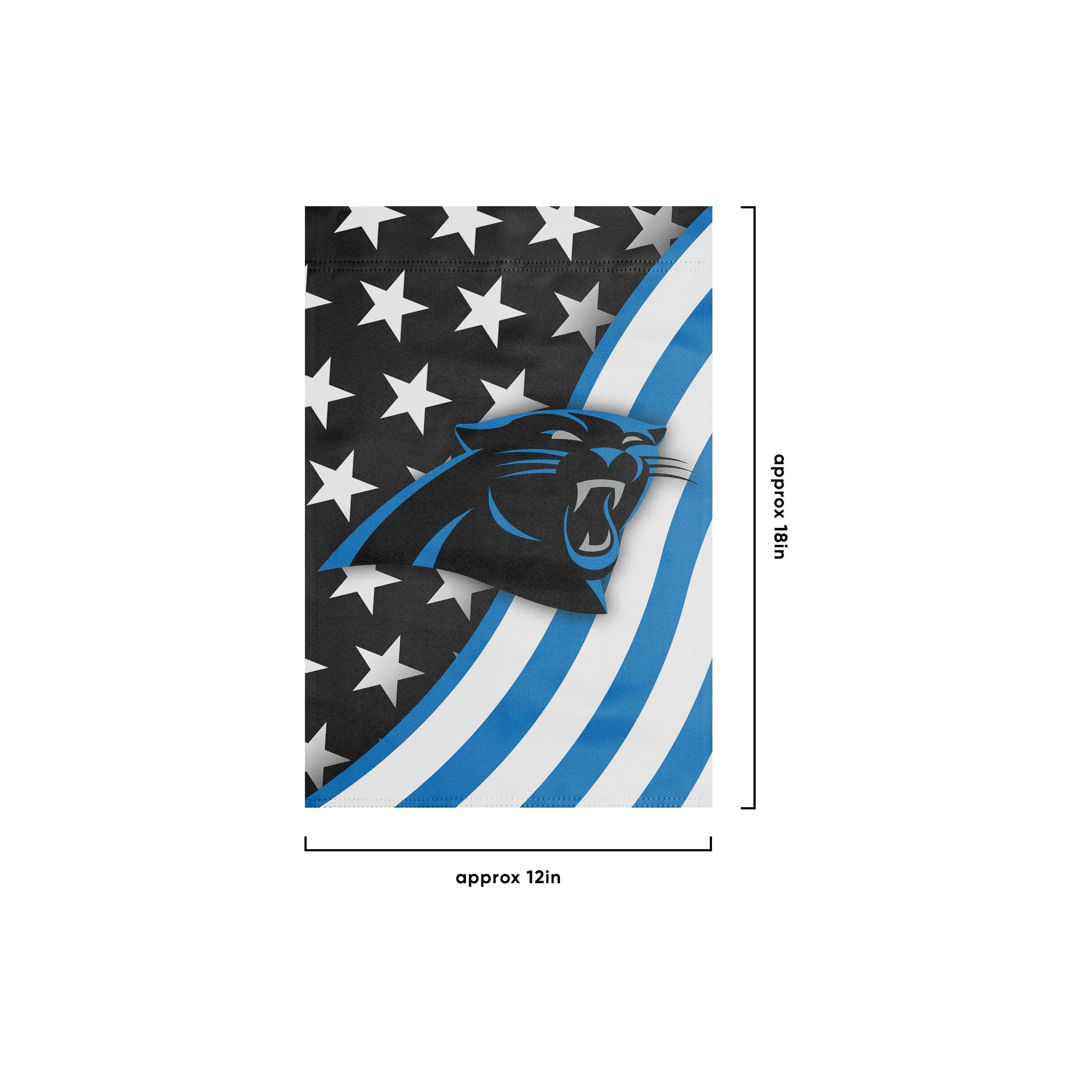 Carolina Panthers NFL Americana Garden Flag - Image 3