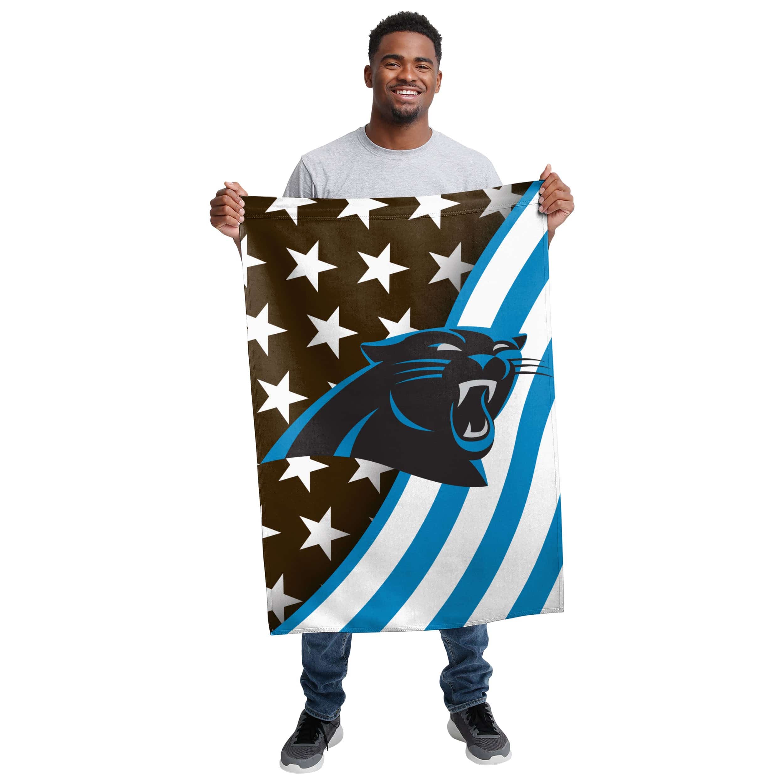 Carolina Panthers NFL Americana Vertical Flag - Image 2