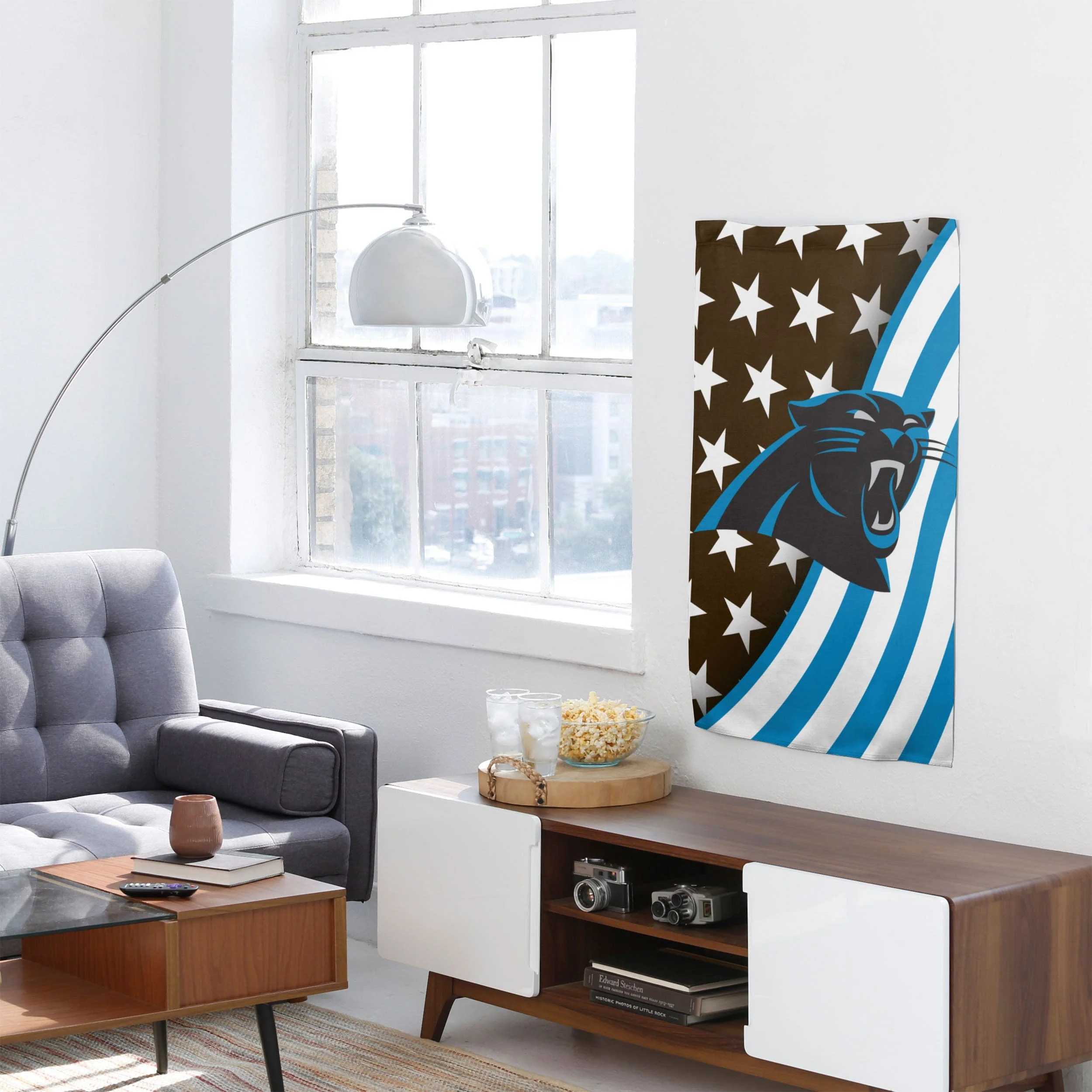 Carolina Panthers NFL Americana Vertical Flag - Image 4