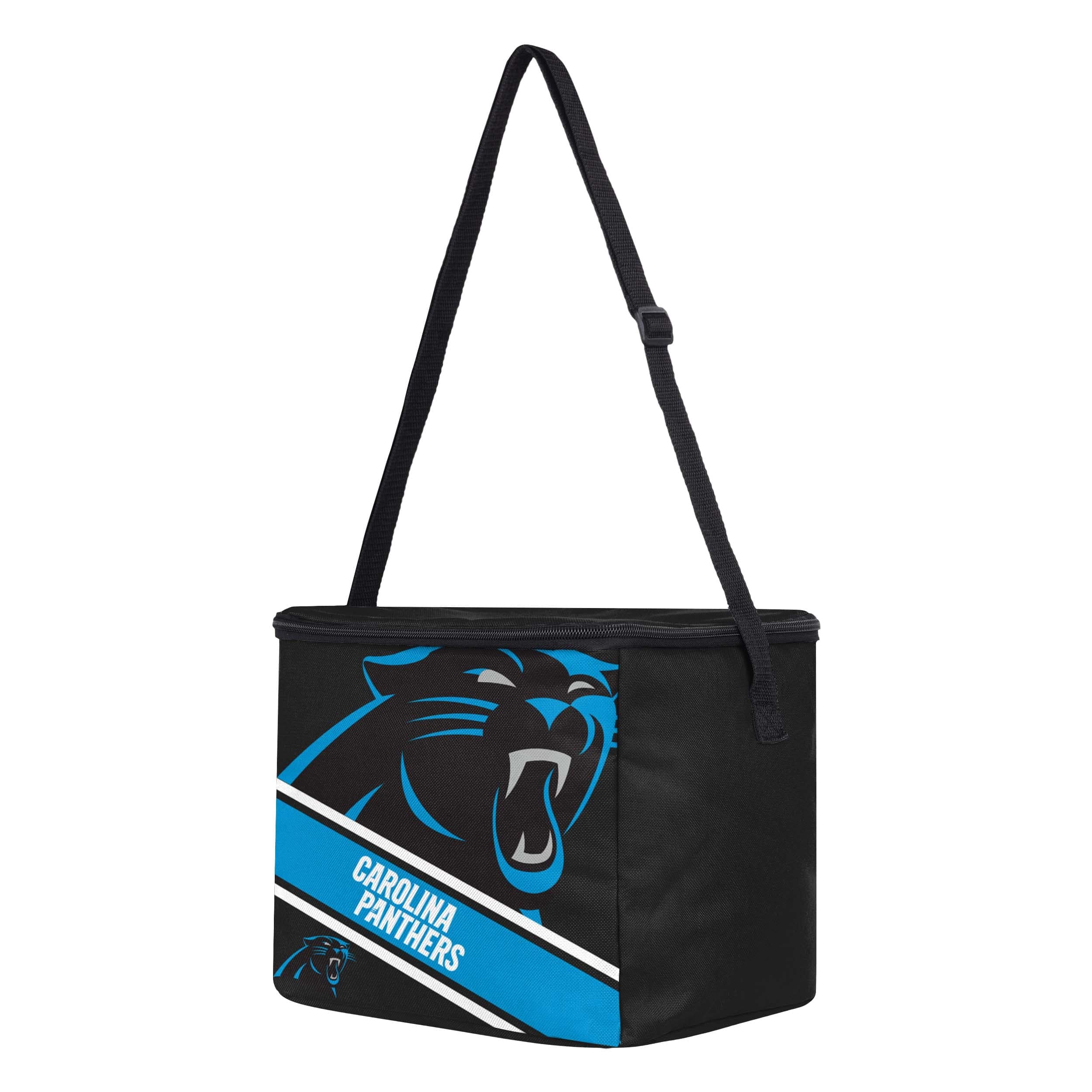 Carolina Panthers NFL Big Logo Stripe 12 Pack Cooler - Image 2