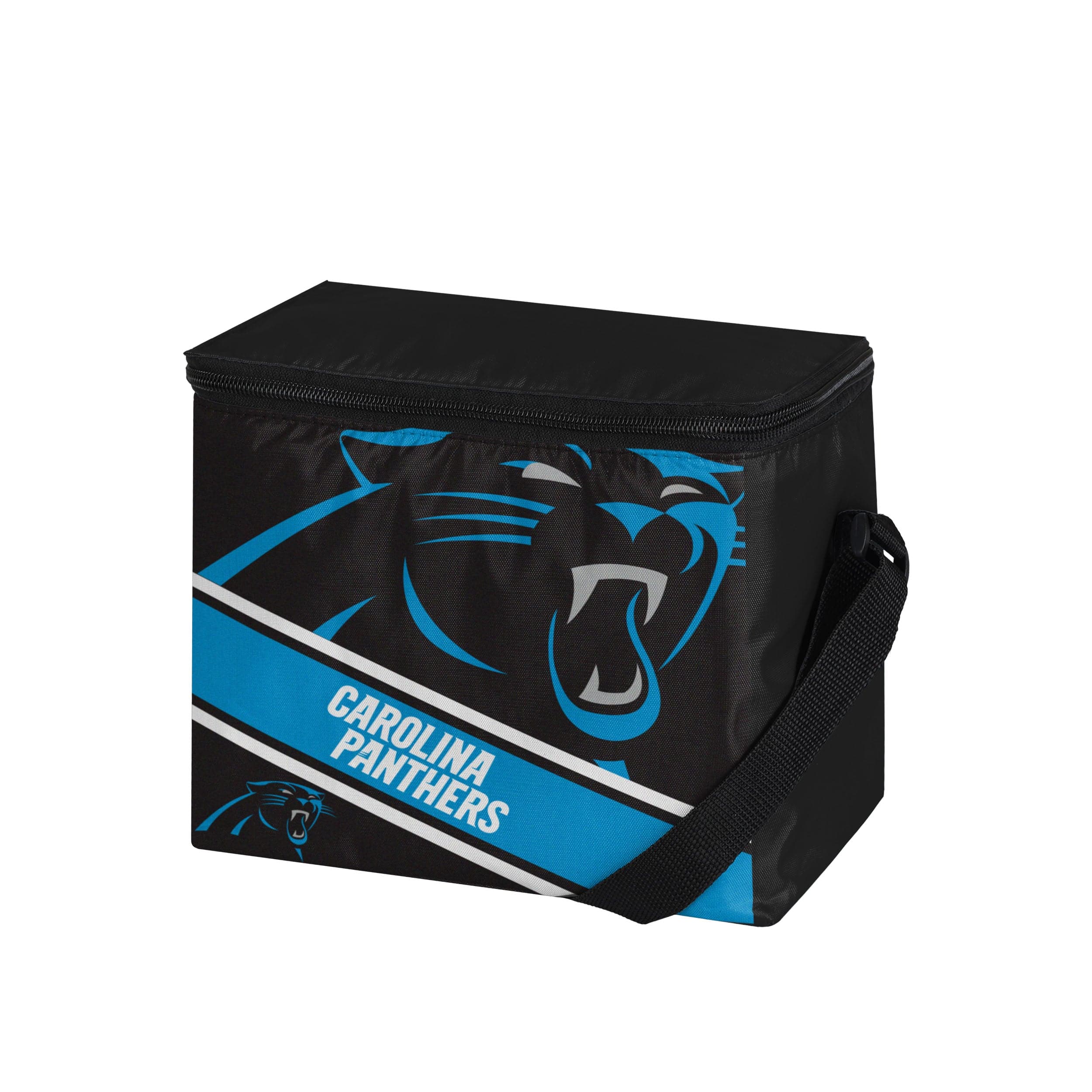Carolina Panthers NFL Big Logo Stripe 6 Pack Cooler - Image 2